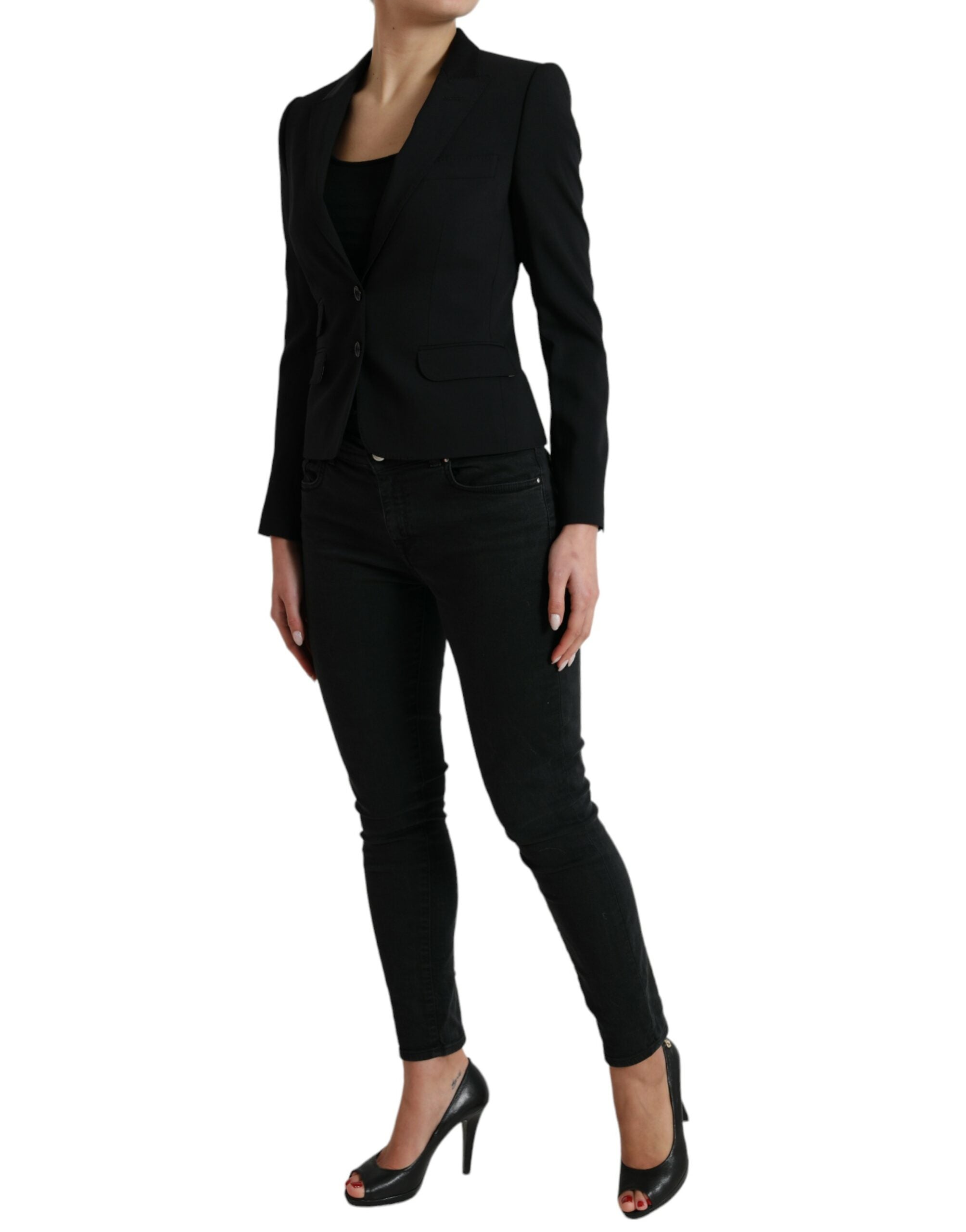 Dolce & Gabbana Schicker Blazer aus Wollmischung mit steigendem Revers