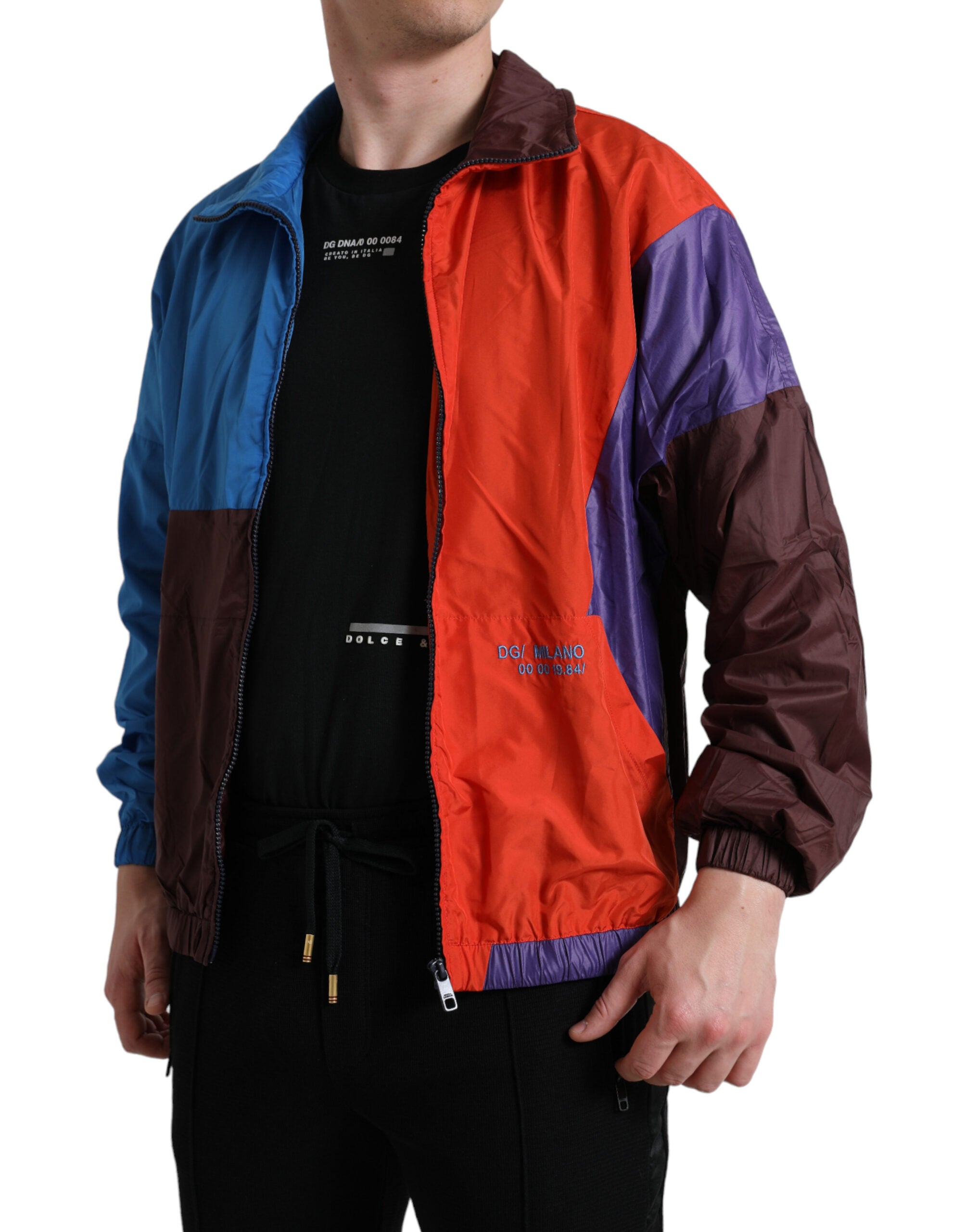 Dolce & Gabbana – Mehrfarbige Windjacke aus Technostoff