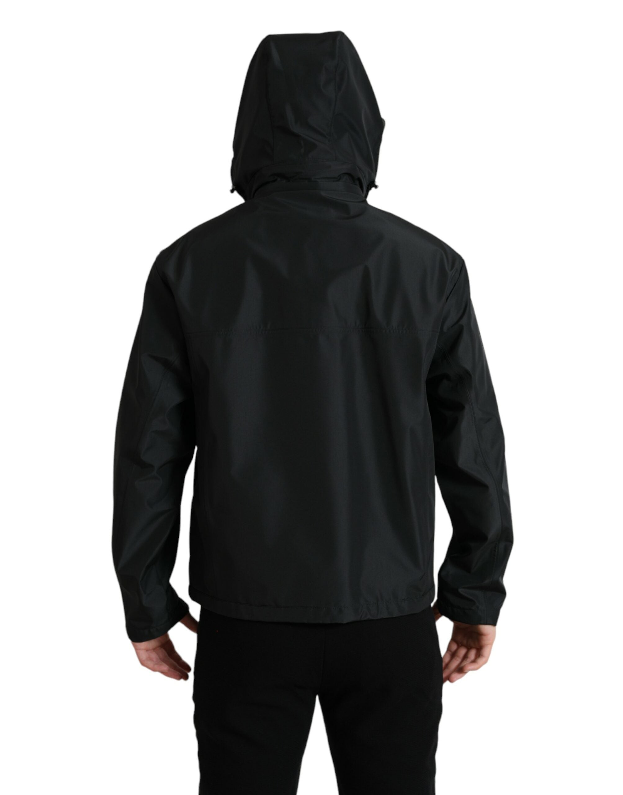 Dolce & Gabbana – Elegante schwarze Windjacke