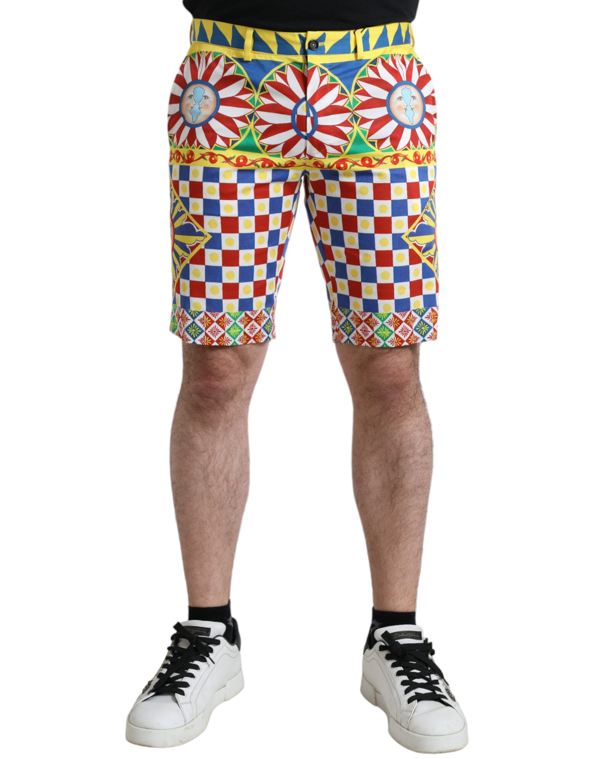 Dolce & Gabbana Bermudashorts mit mehrfarbigem Print
