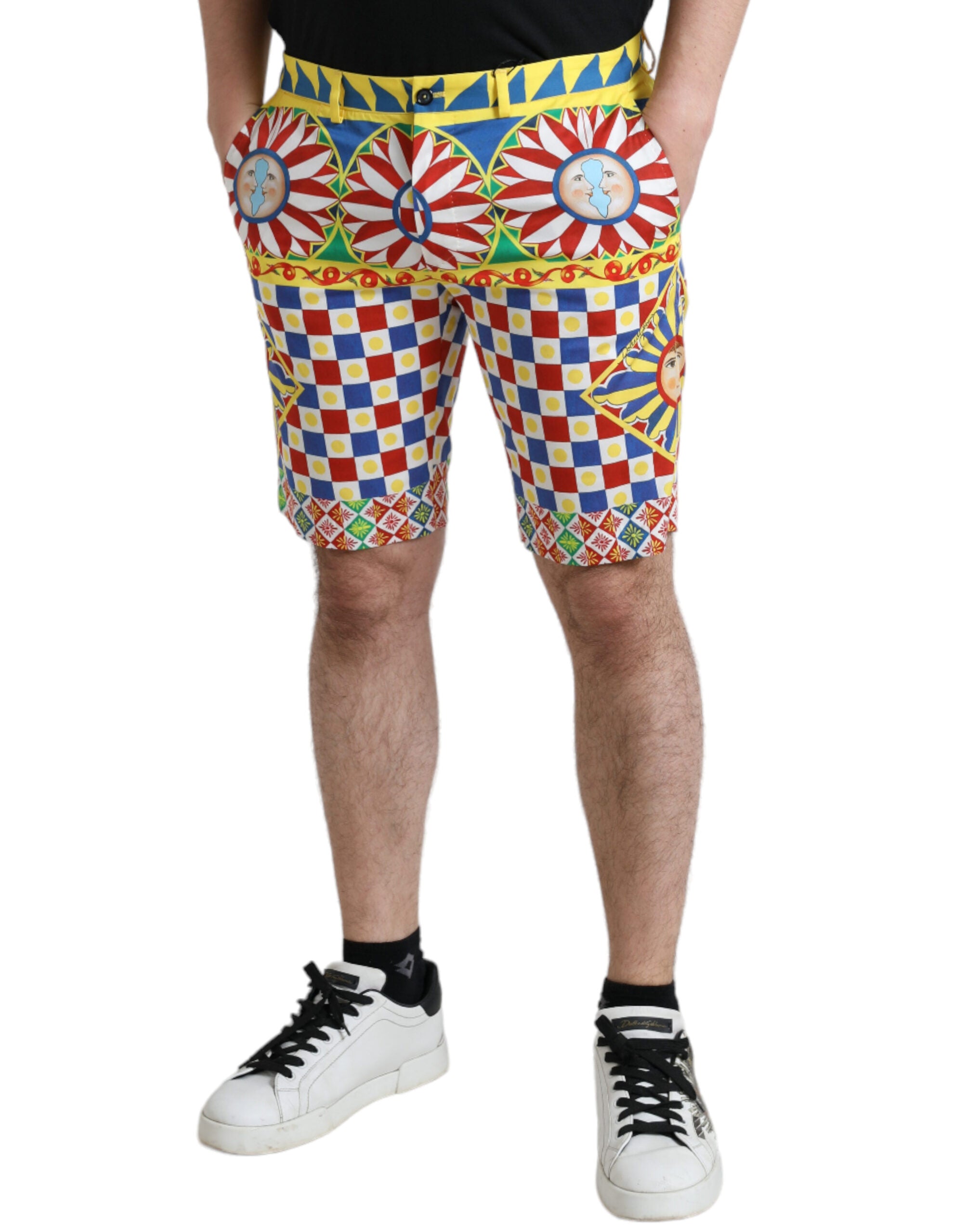 Dolce & Gabbana Bermudashorts mit mehrfarbigem Print