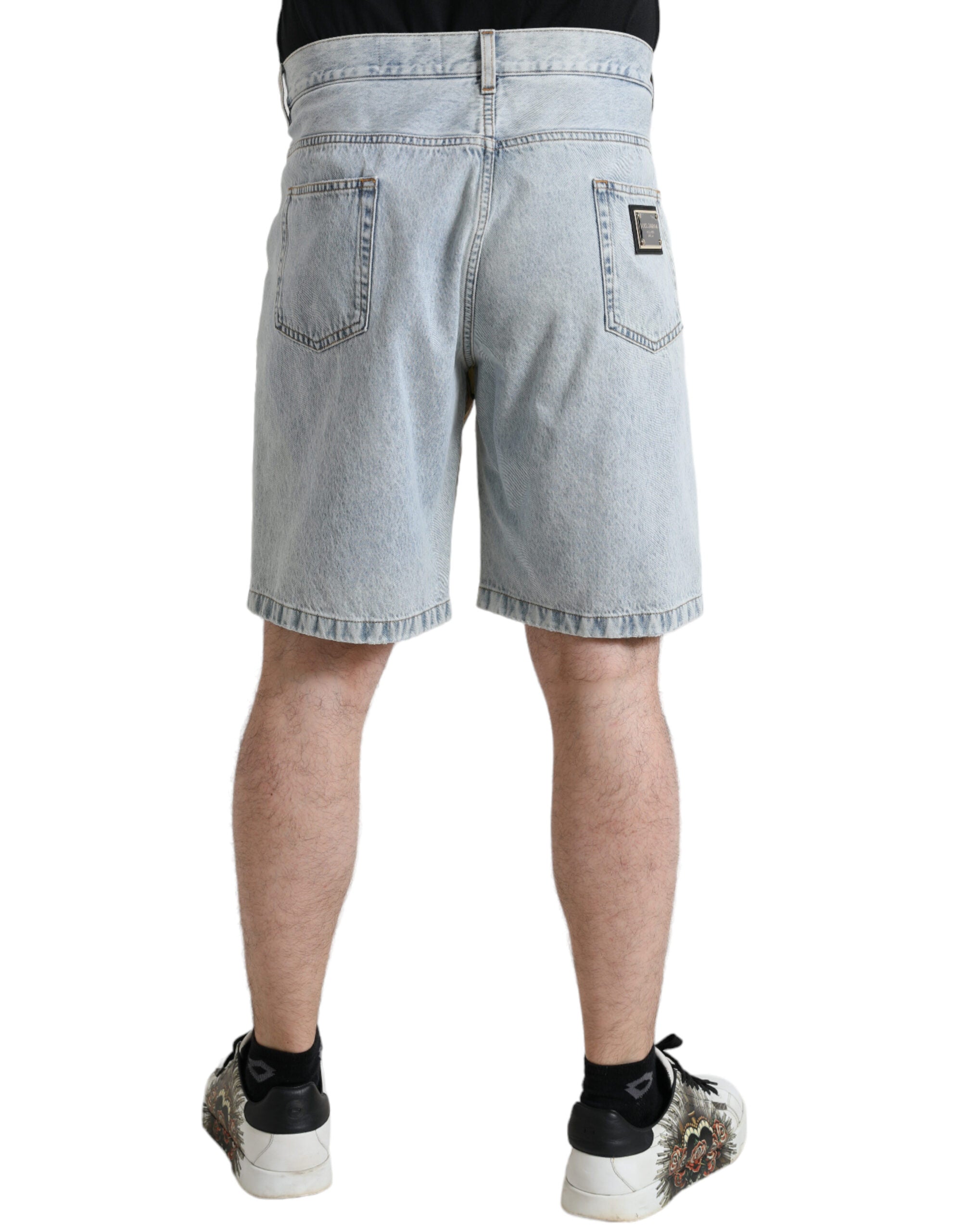 Dolce & Gabbana – Bermudashorts aus Baumwolle mit mehrfarbigem Blumenmuster