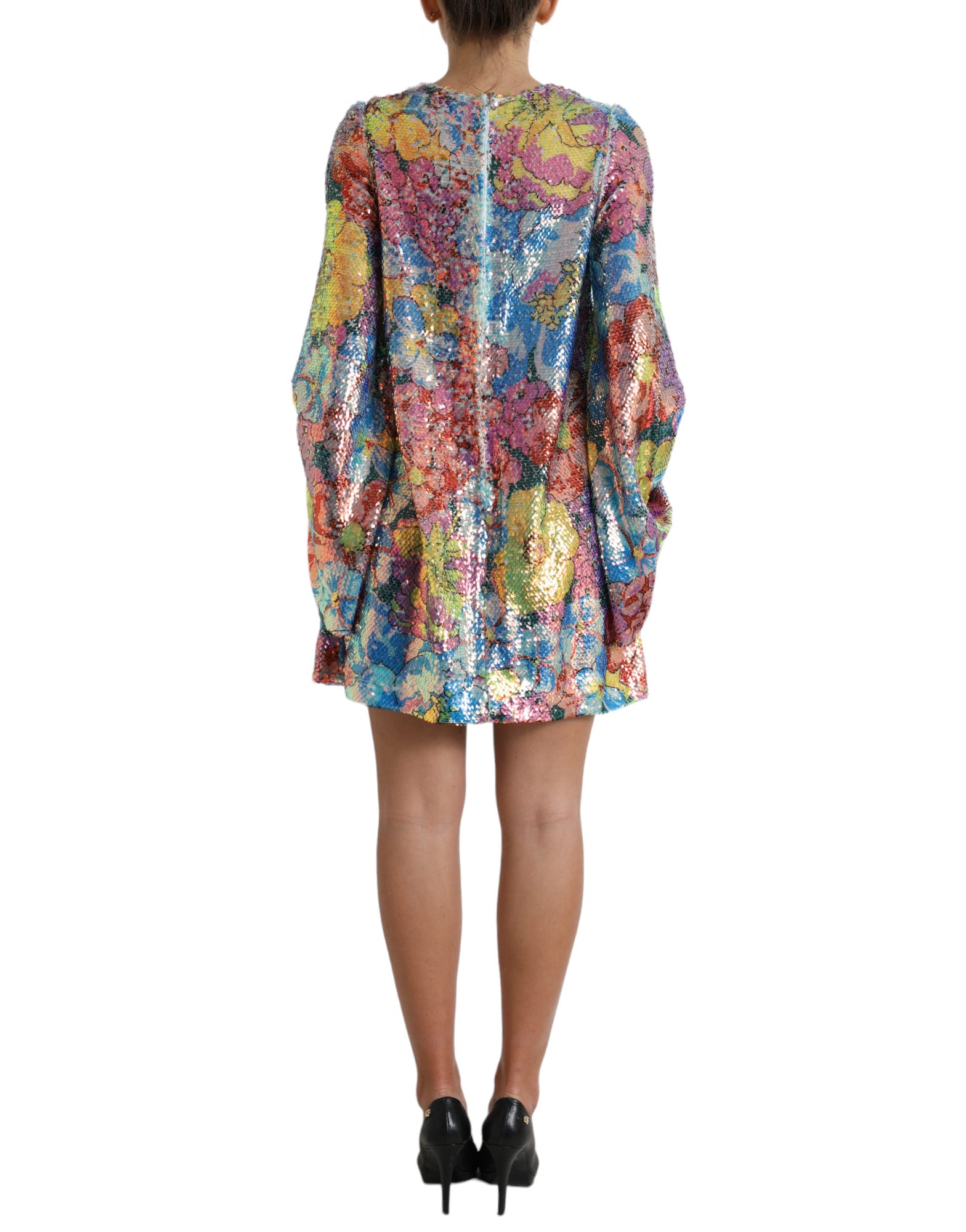 Rochie mini elegantă cu paiete florale Dolce & Gabbana