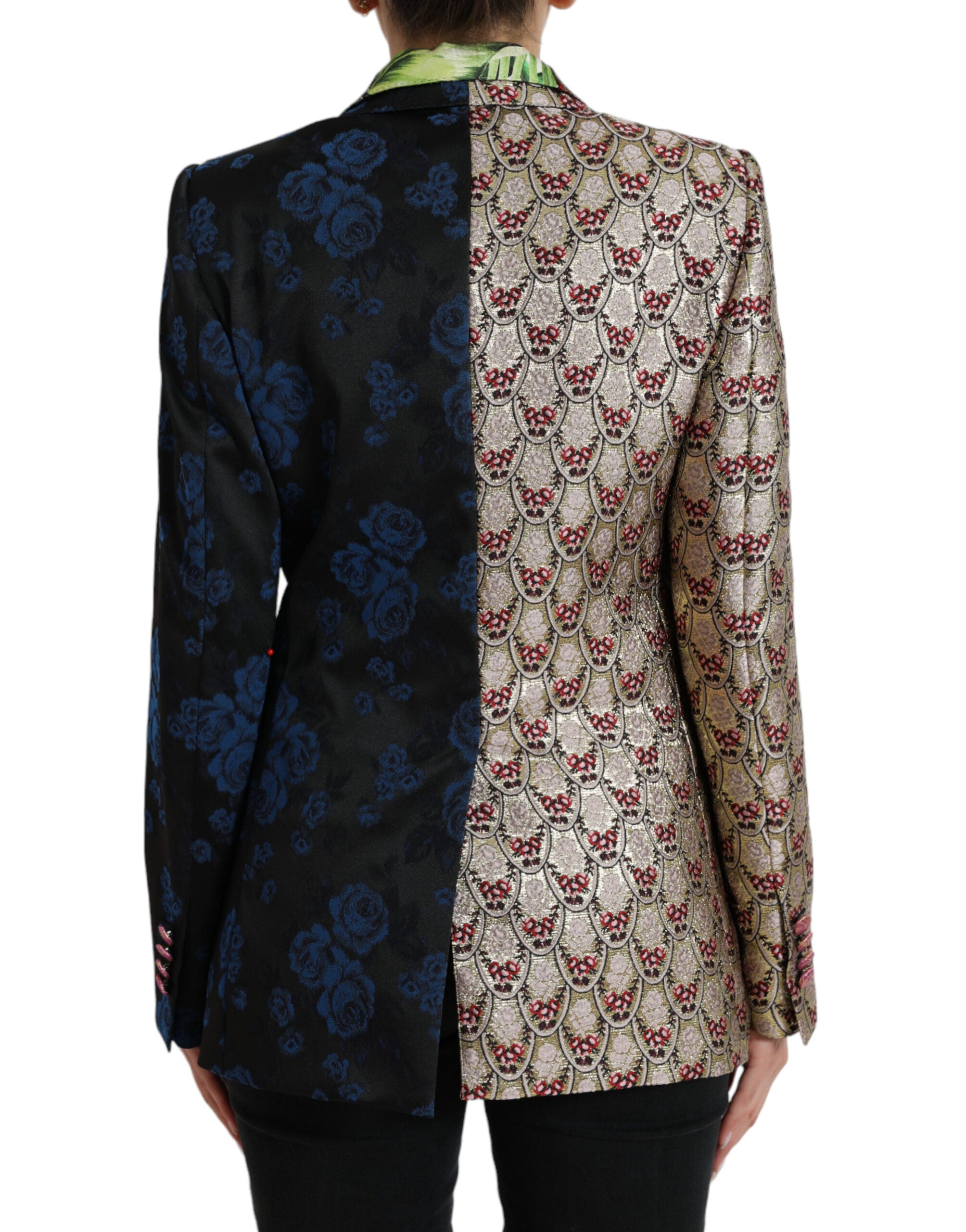 Dolce & Gabbana Blazer elegant multicolor cu imprimeu petic
