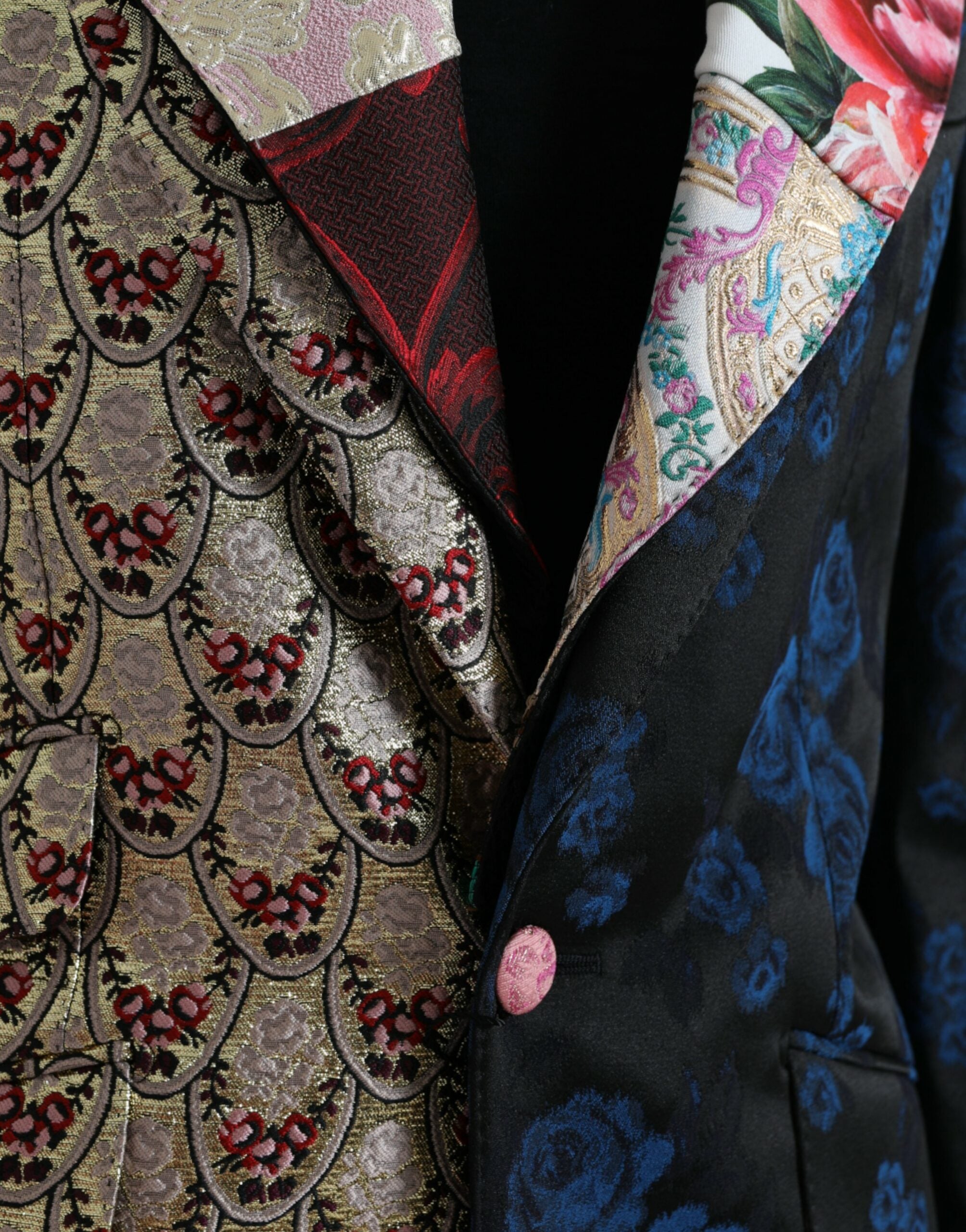 Dolce & Gabbana Blazer elegant multicolor cu imprimeu petic
