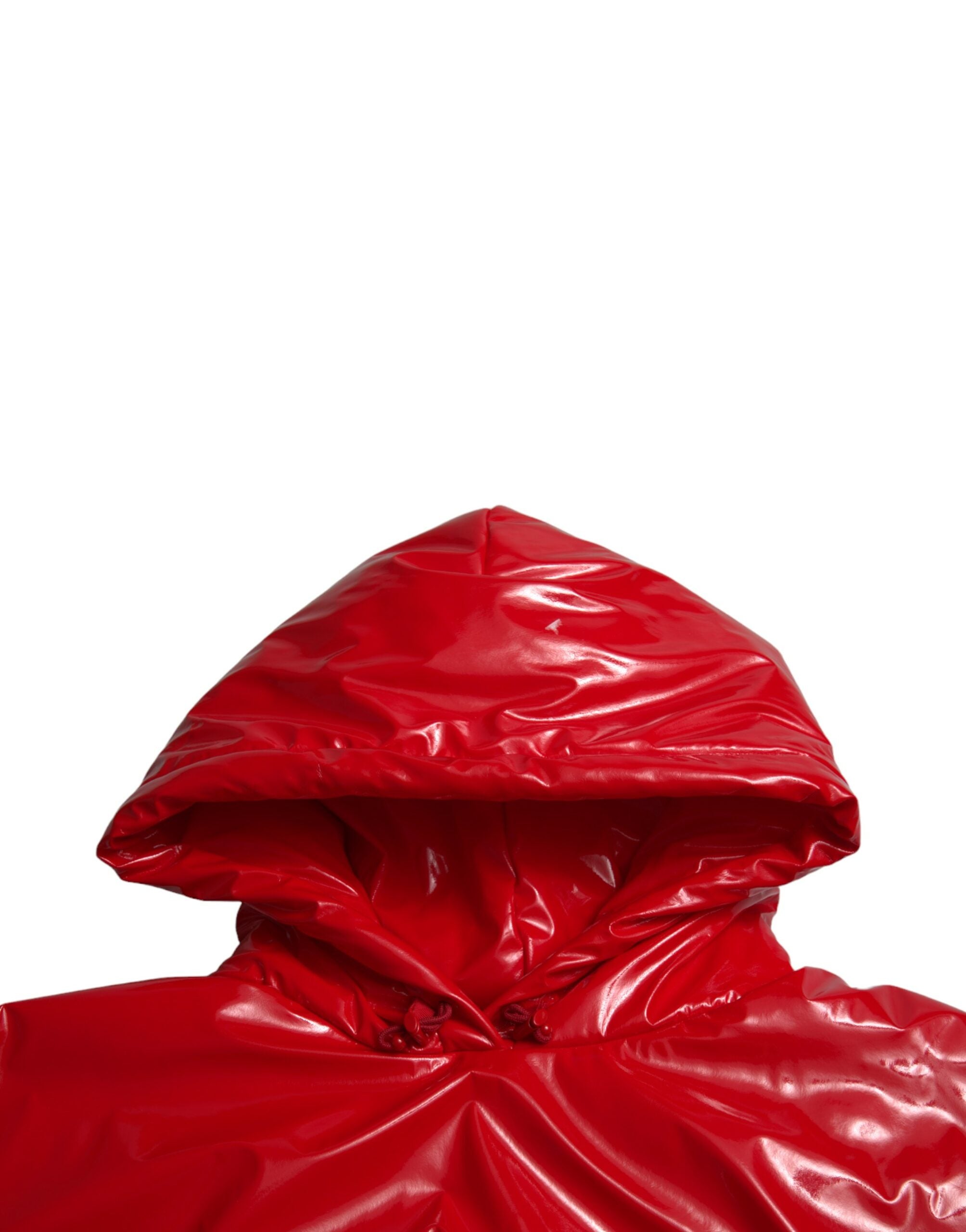 Dolce & Gabbana Chic – Kurze Jacke in glänzendem Rot