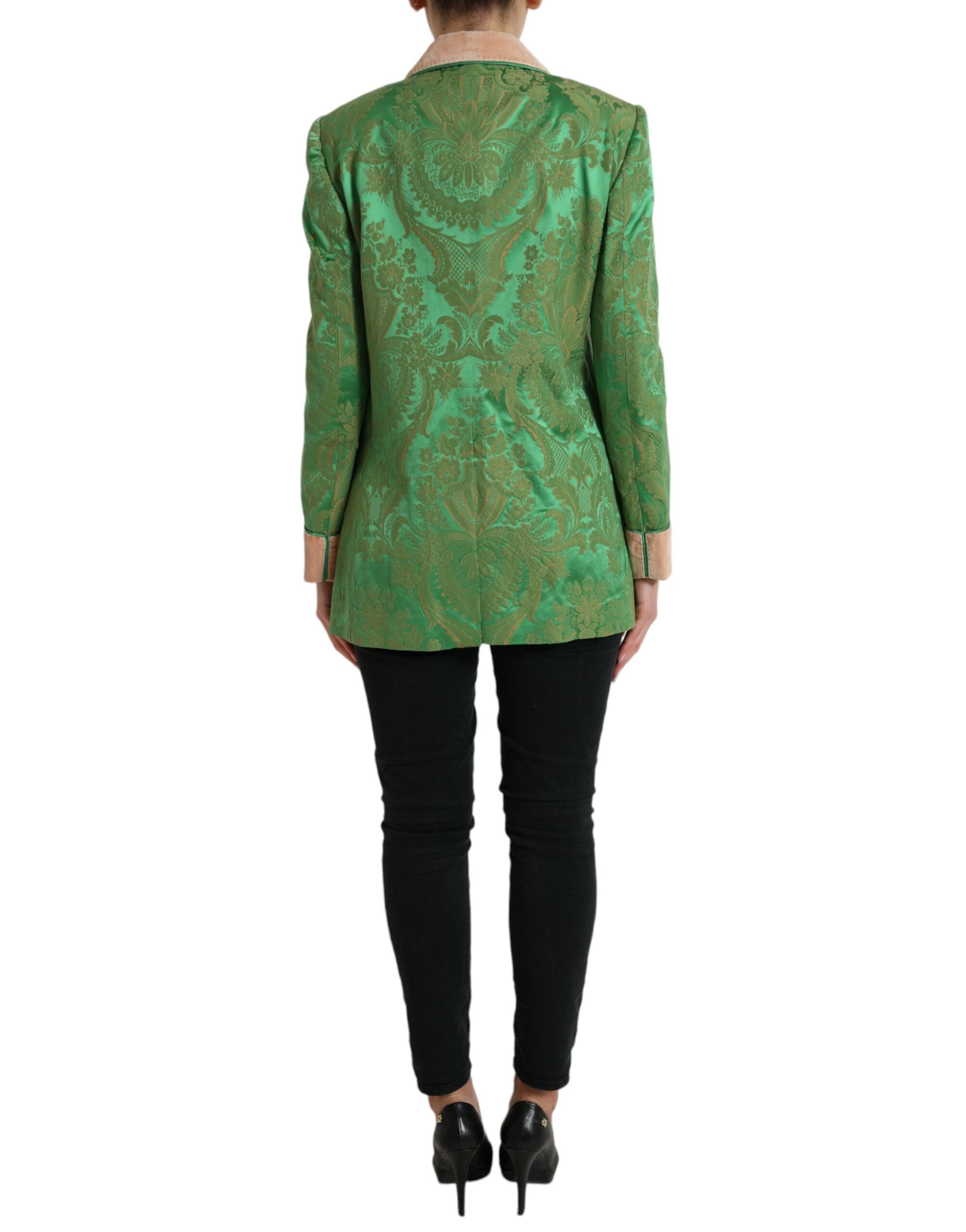 Dolce & Gabbana – Zweireihiger Blazer mit floraler Eleganz