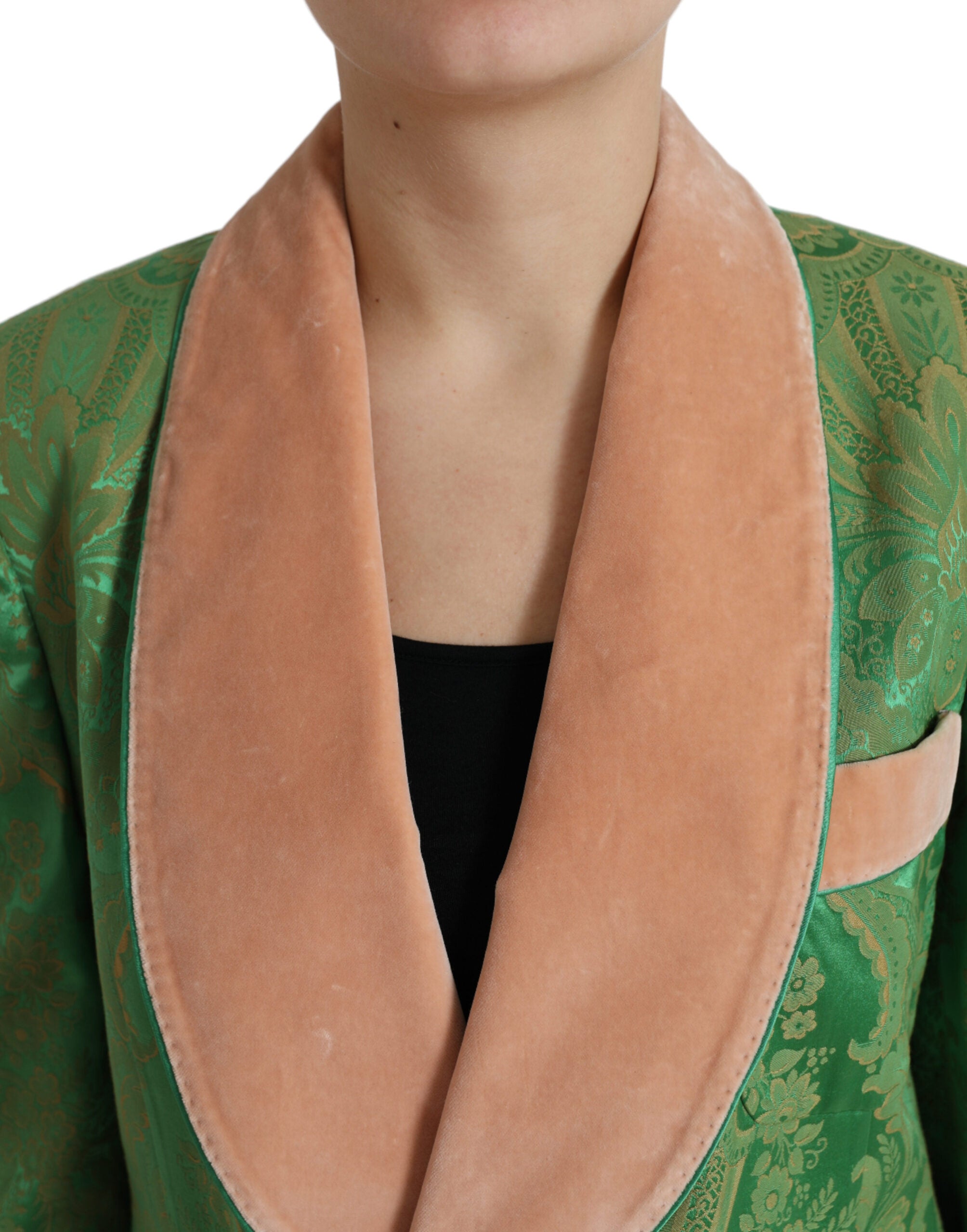 Dolce & Gabbana – Zweireihiger Blazer mit floraler Eleganz