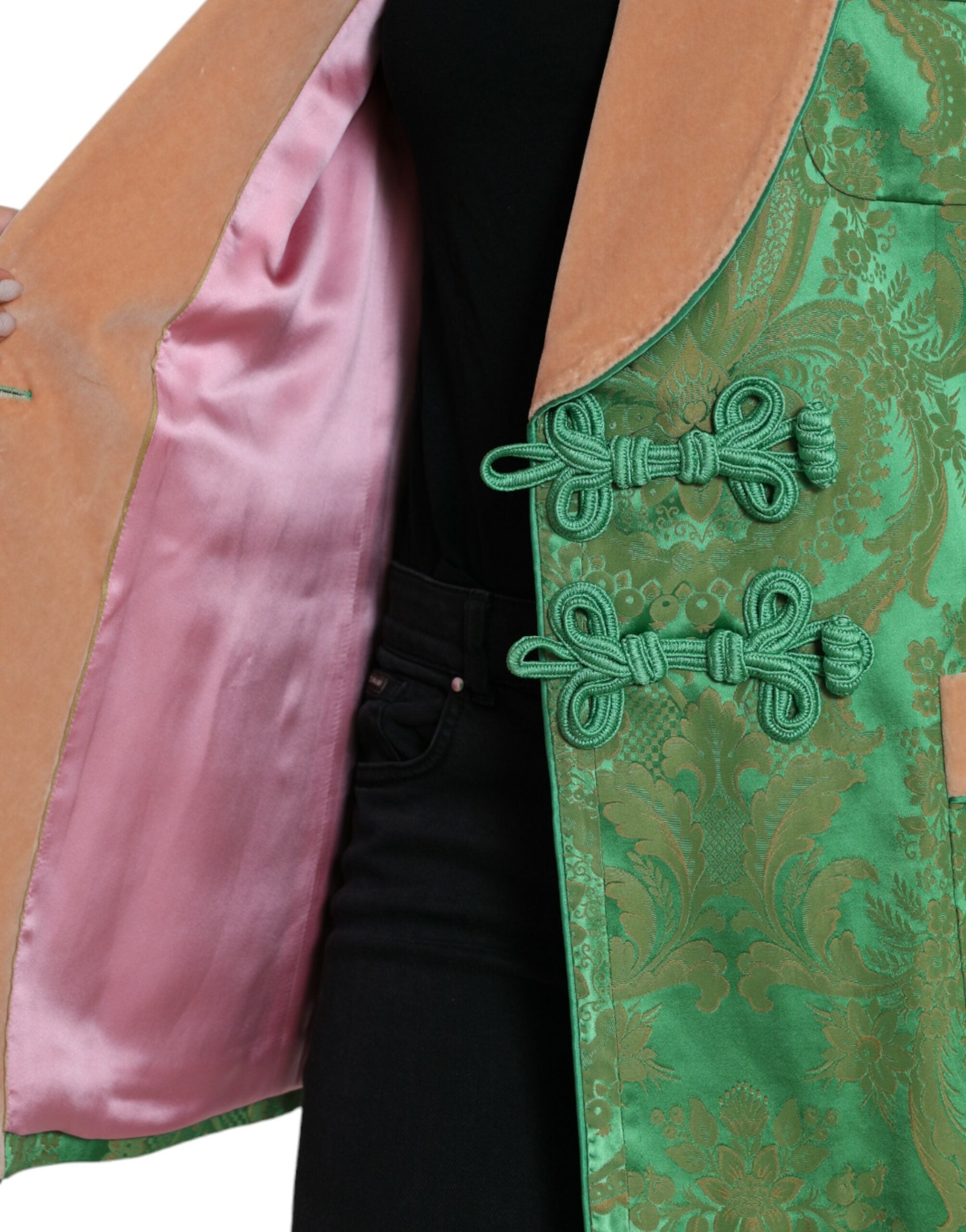 Dolce & Gabbana – Zweireihiger Blazer mit floraler Eleganz