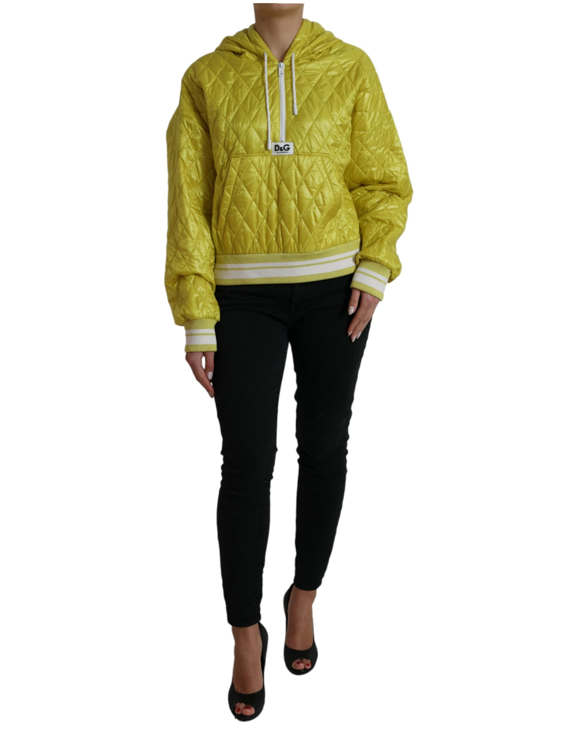 Dolce & Gabbana – Strahlend gelbe Kapuzenjacke