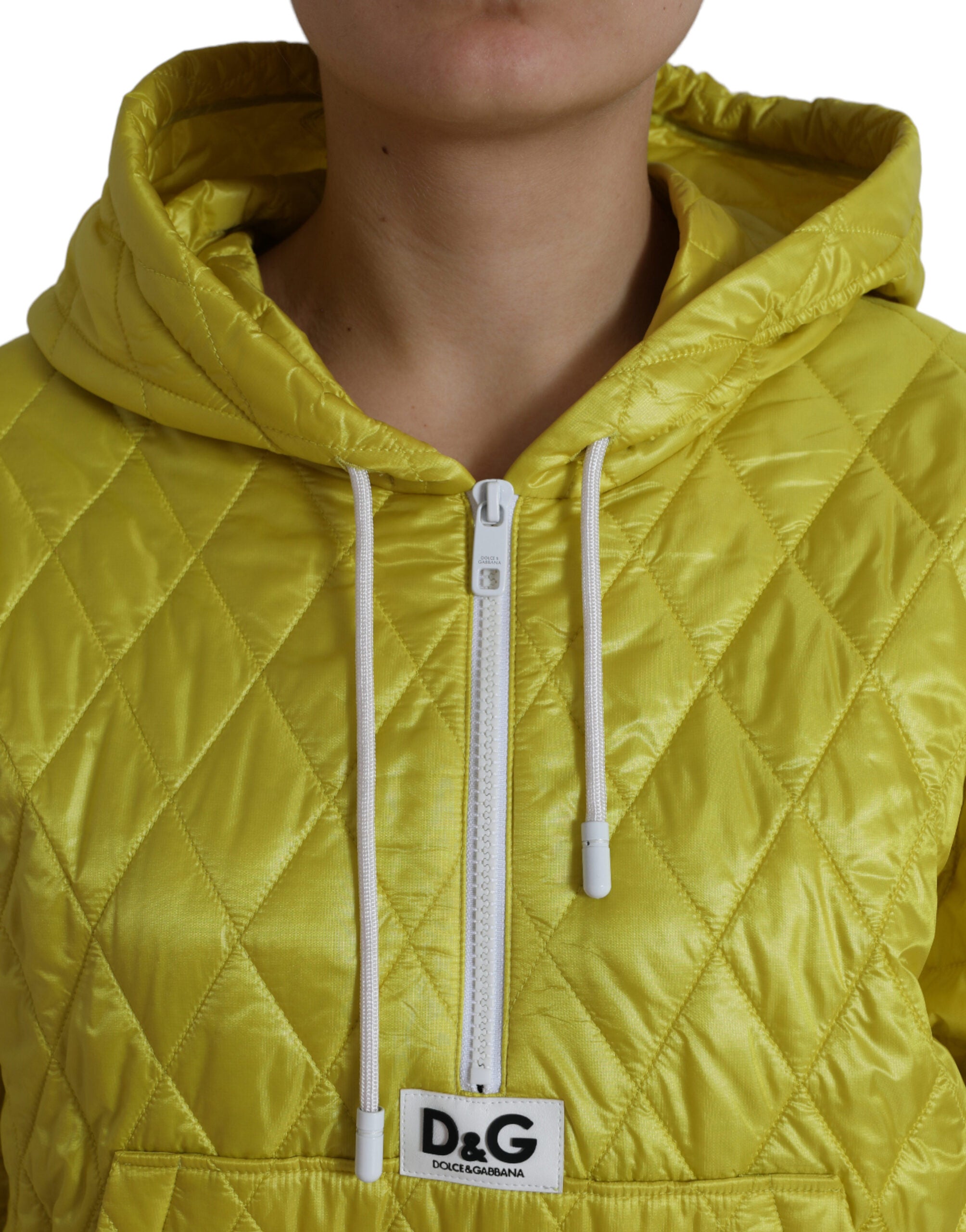 Dolce & Gabbana – Strahlend gelbe Kapuzenjacke