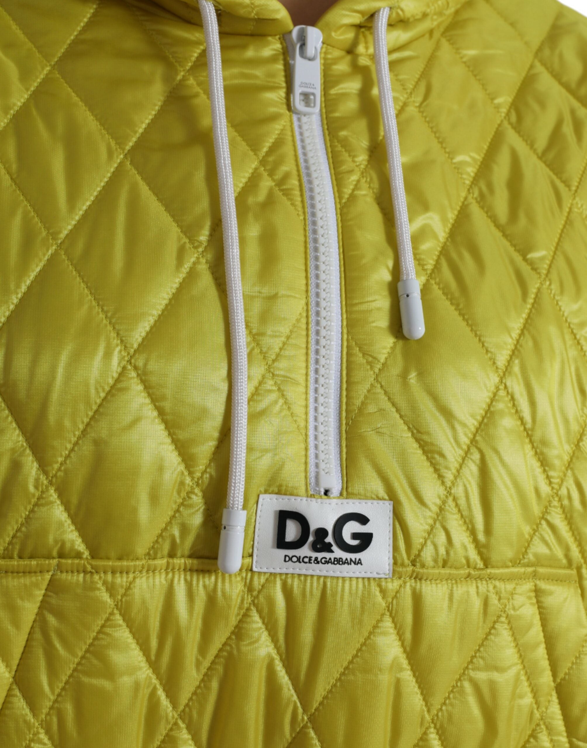 Dolce & Gabbana – Strahlend gelbe Kapuzenjacke