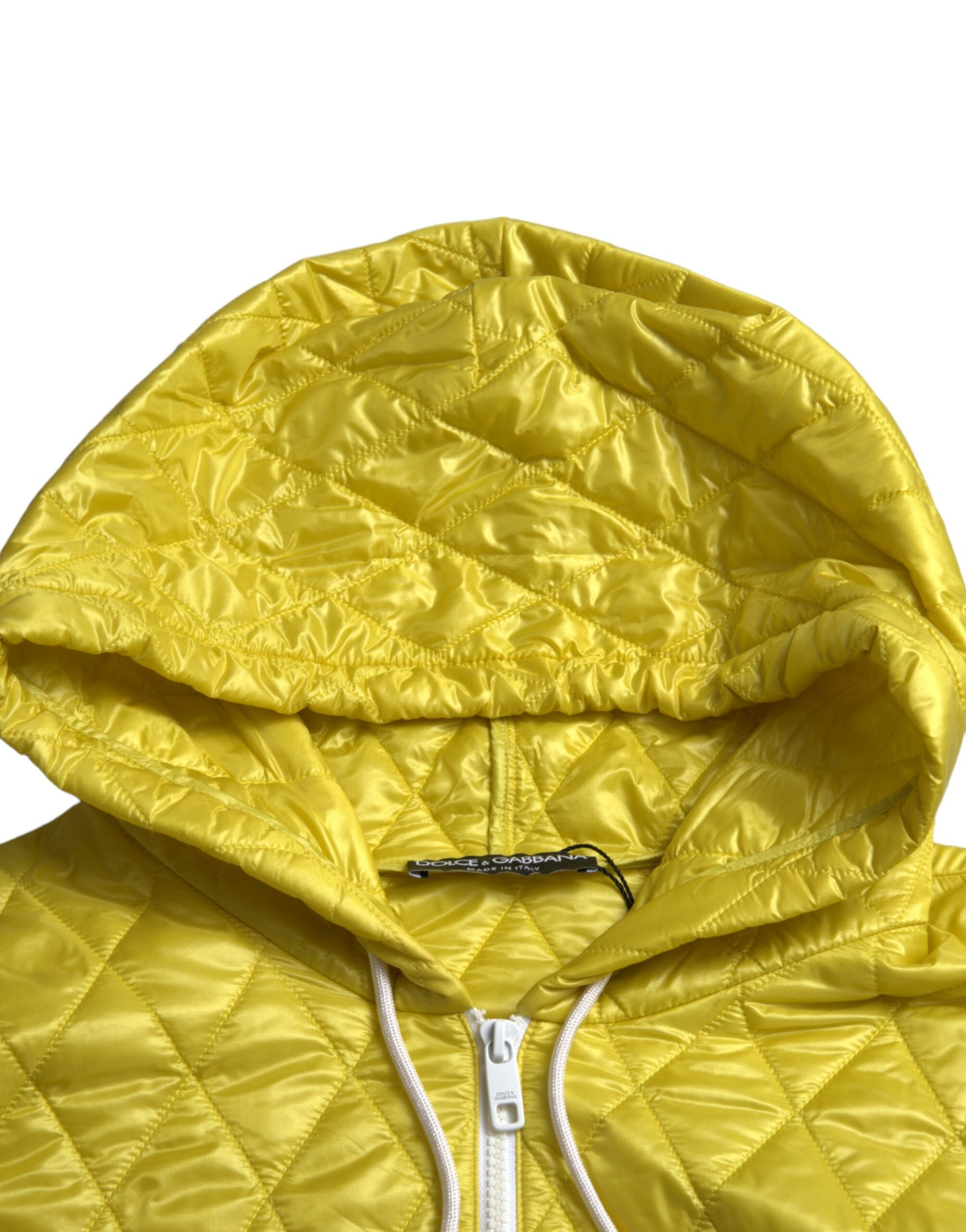 Dolce & Gabbana – Strahlend gelbe Kapuzenjacke