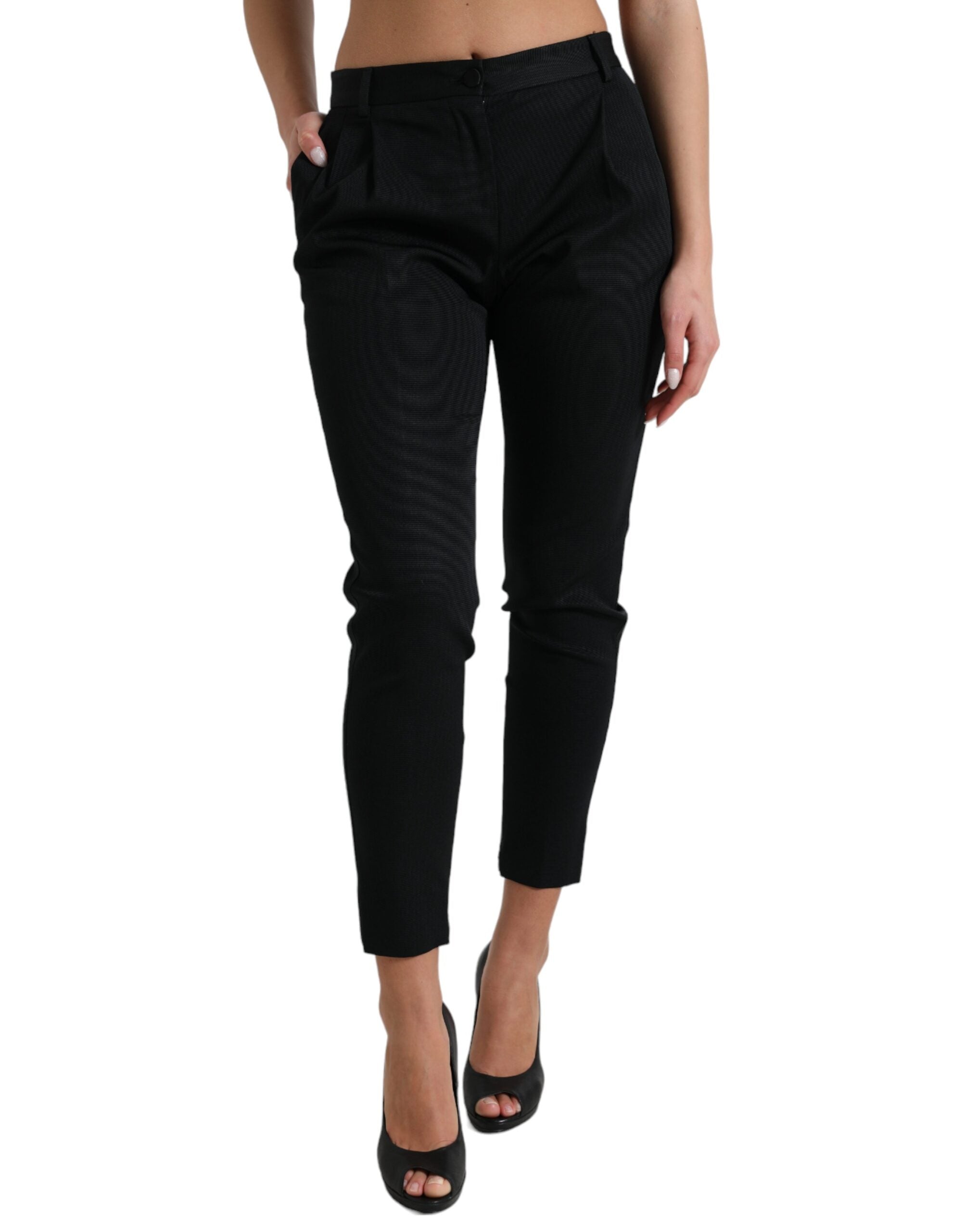 Pantaloni scurți skinny cu talie înaltă Dolce & Gabbana Chic