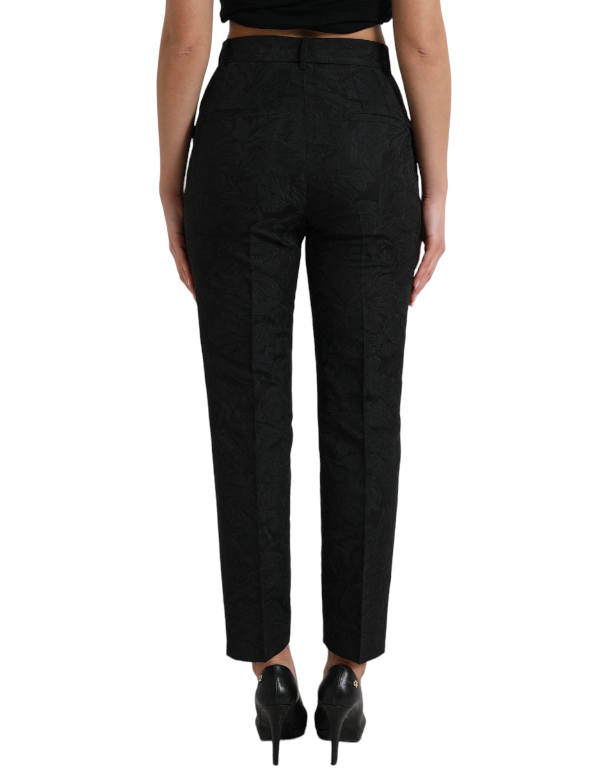 Dolce & Gabbana – Elegante Hose mit hoher Taille und konischem Schnitt