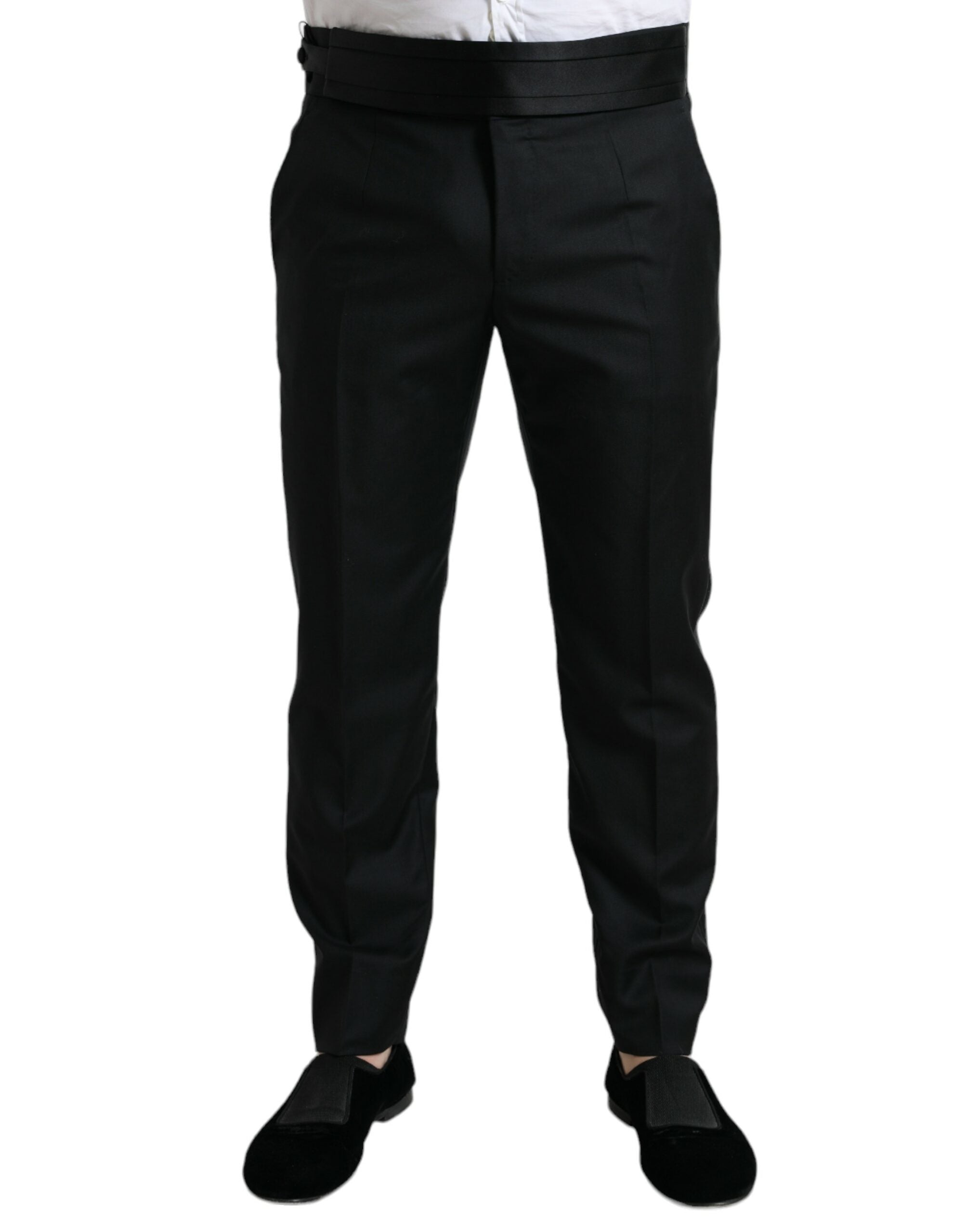 Pantaloni eleganți slim fit din lână Dolce & Gabbana