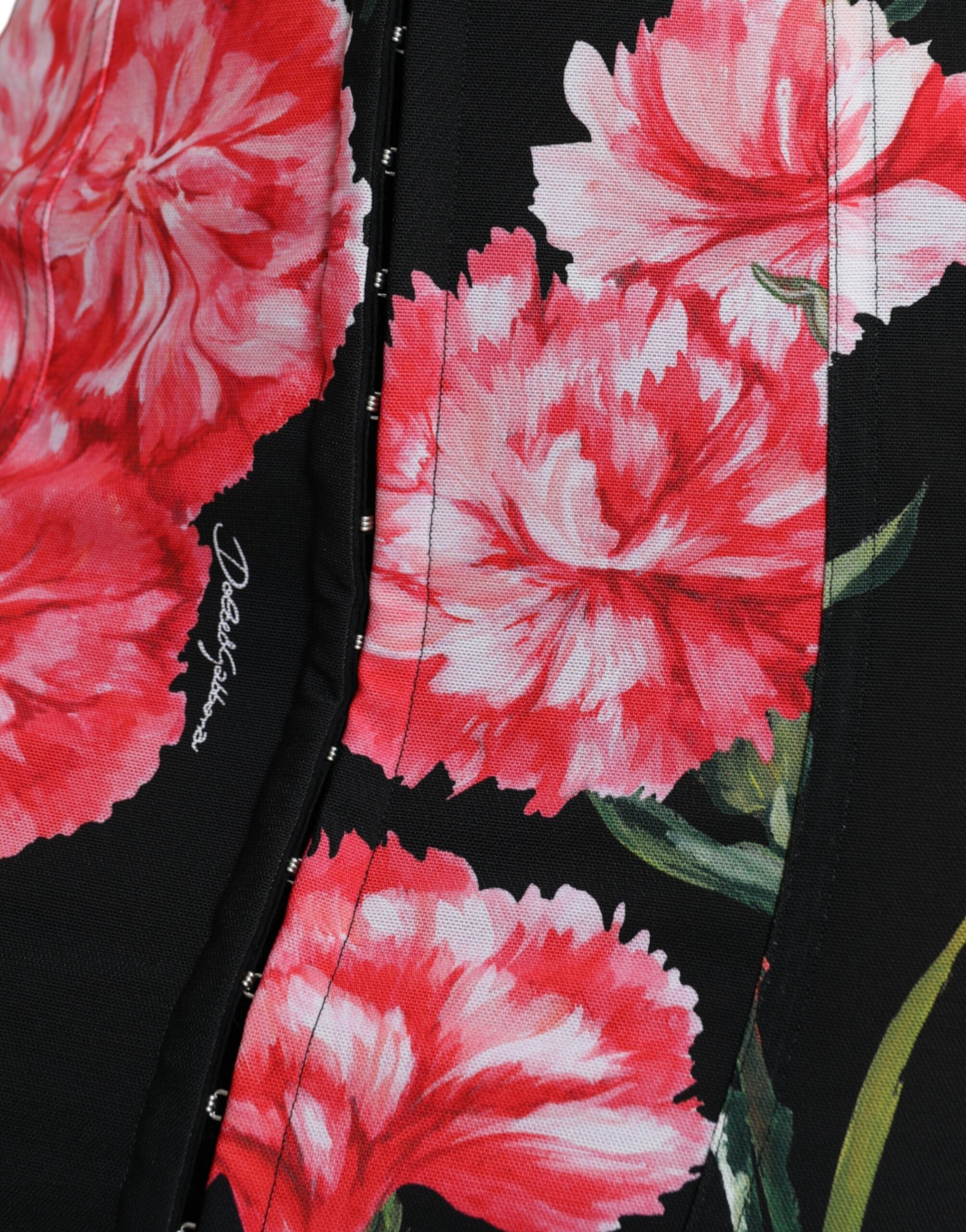 Fustă creion cu talie înaltă și imprimeu floral Dolce & Gabbana