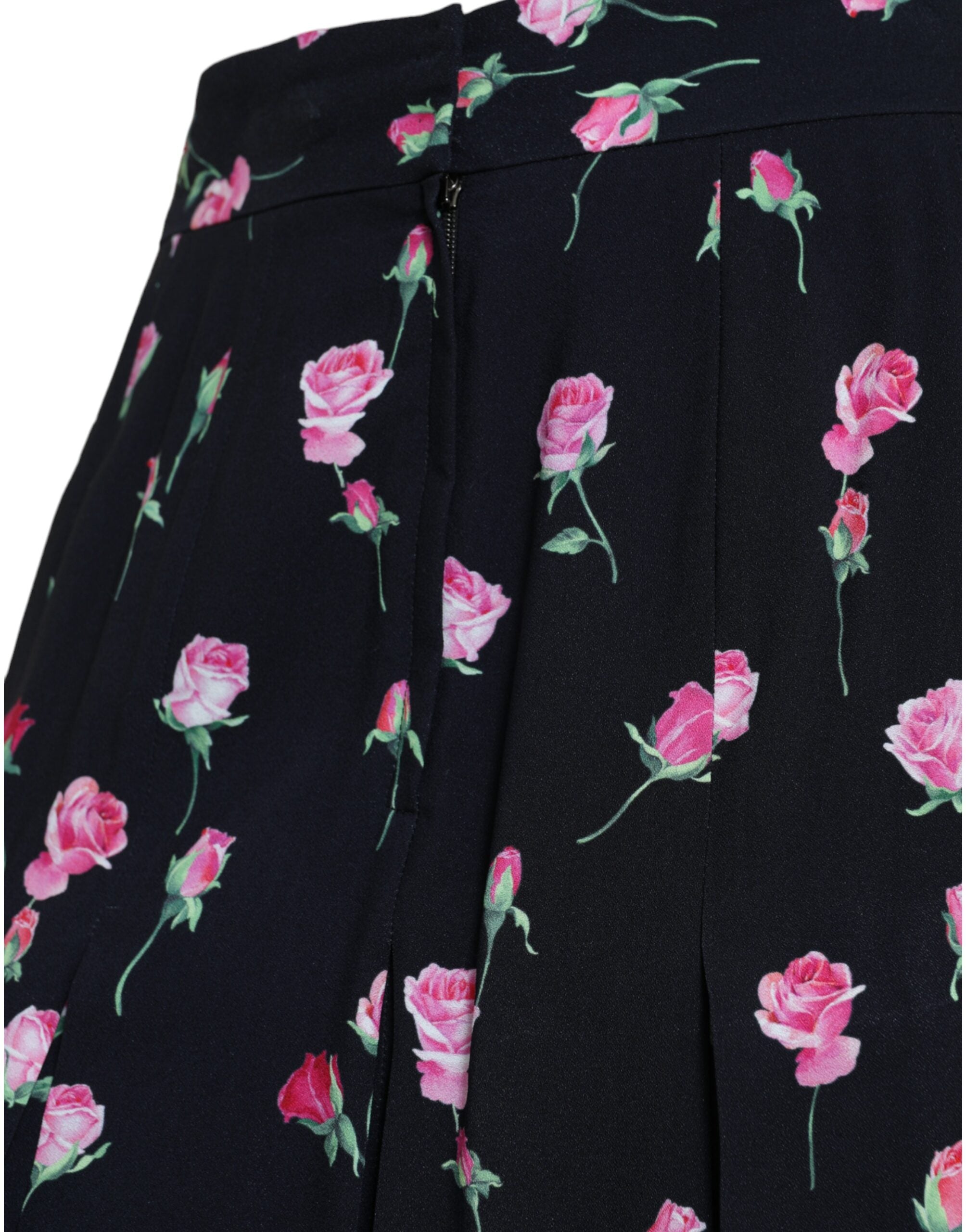 Dolce & Gabbana Eleganter knielanger A-Linien-Rock mit Blumenmuster