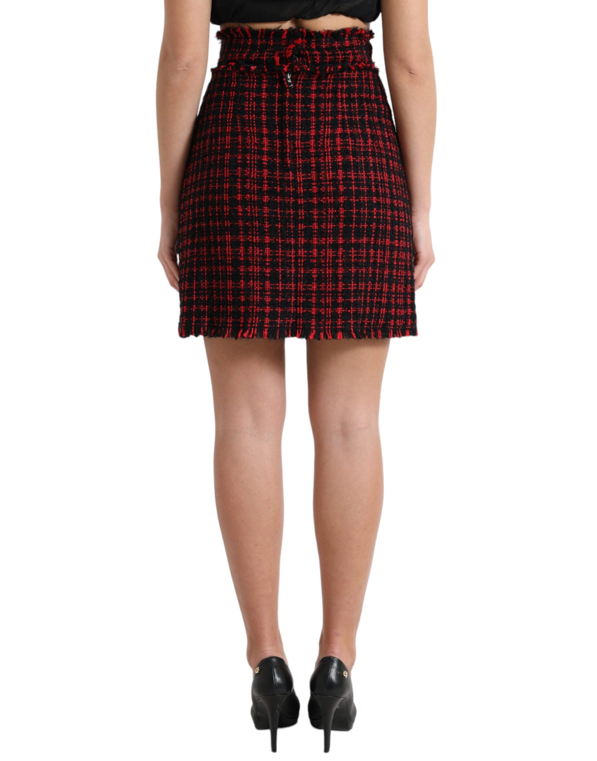 Dolce & Gabbana – Verlockender Minirock mit hoher Taille und Schottenmuster