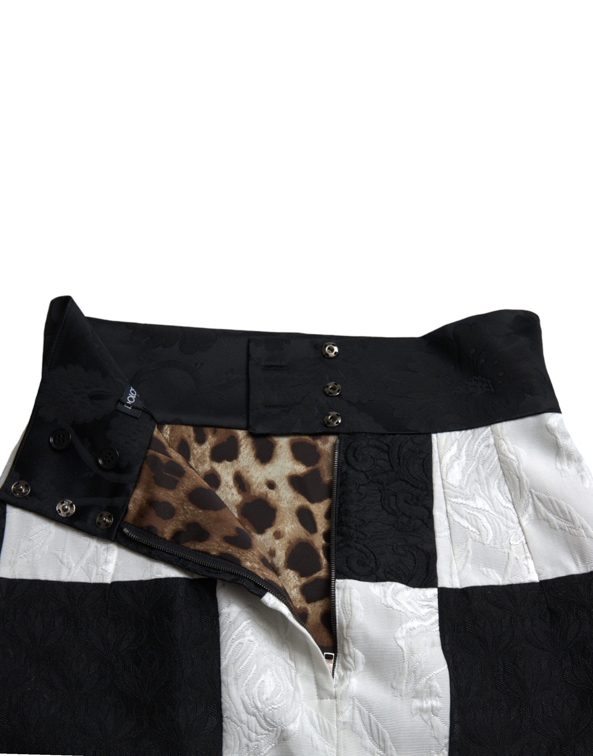Dolce & Gabbana Eleganter Minirock mit Blumenmuster und hoher Taille