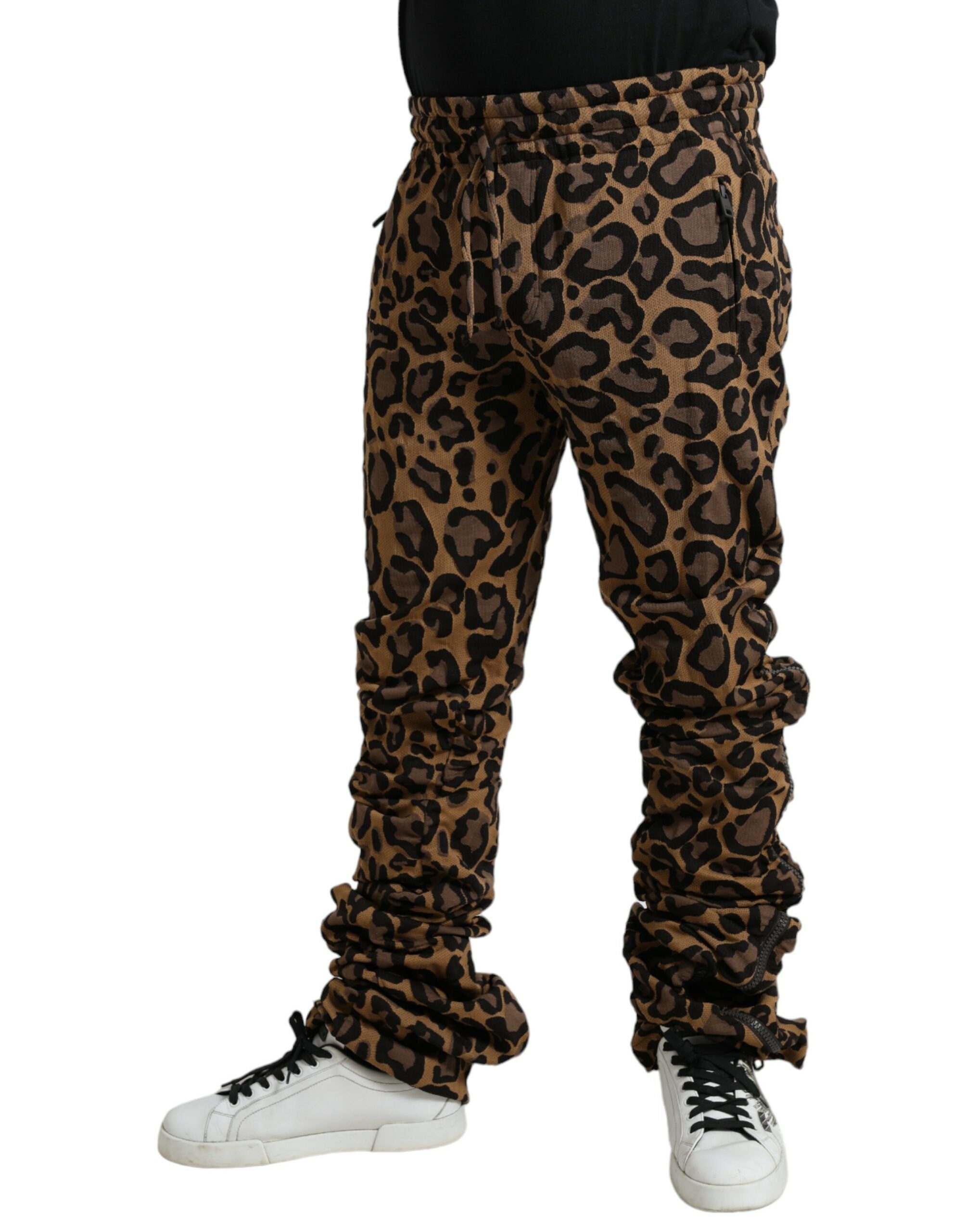 Dolce & Gabbana Schicke Jogginghose mit Leopardenmuster