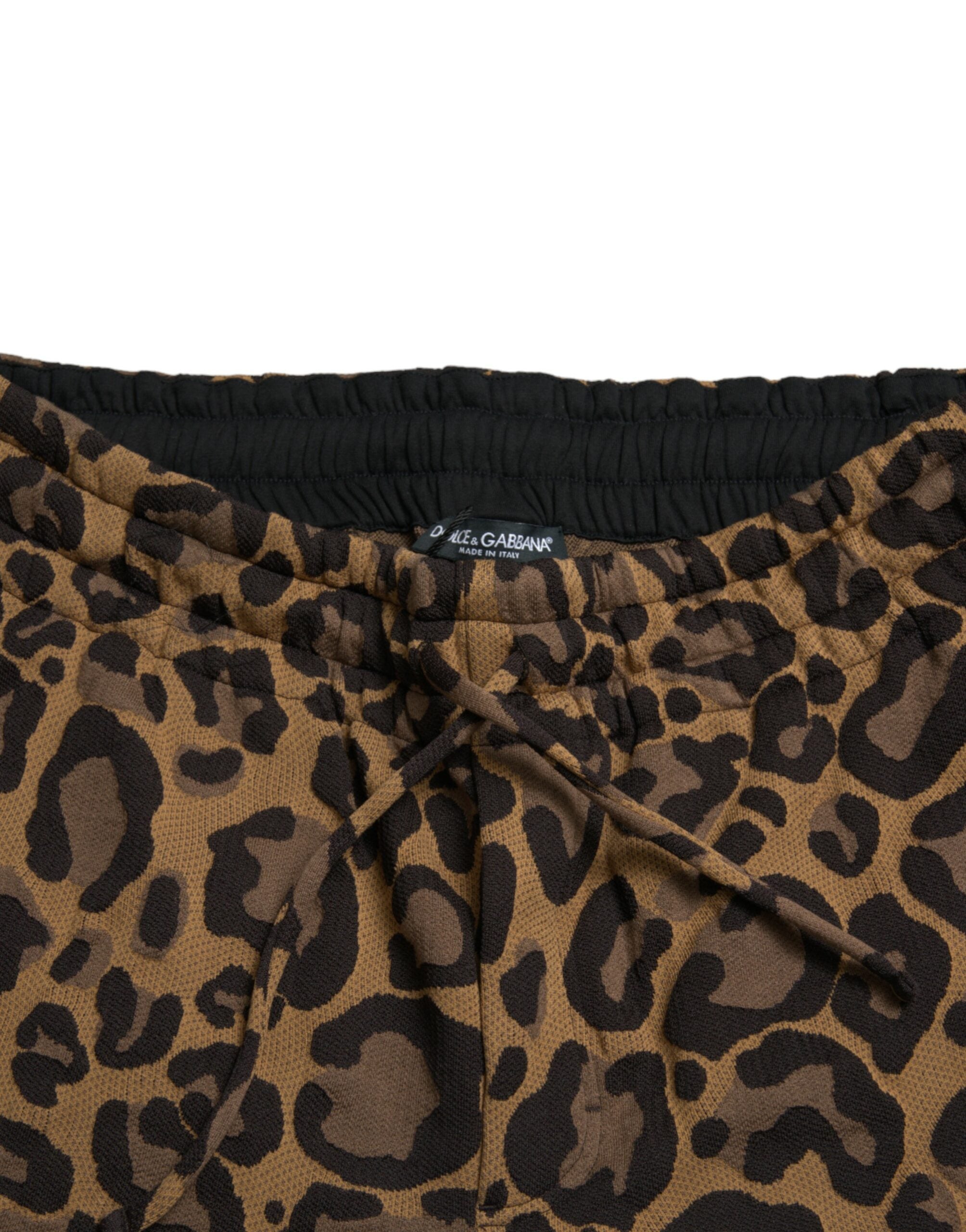 Dolce & Gabbana Schicke Jogginghose mit Leopardenmuster