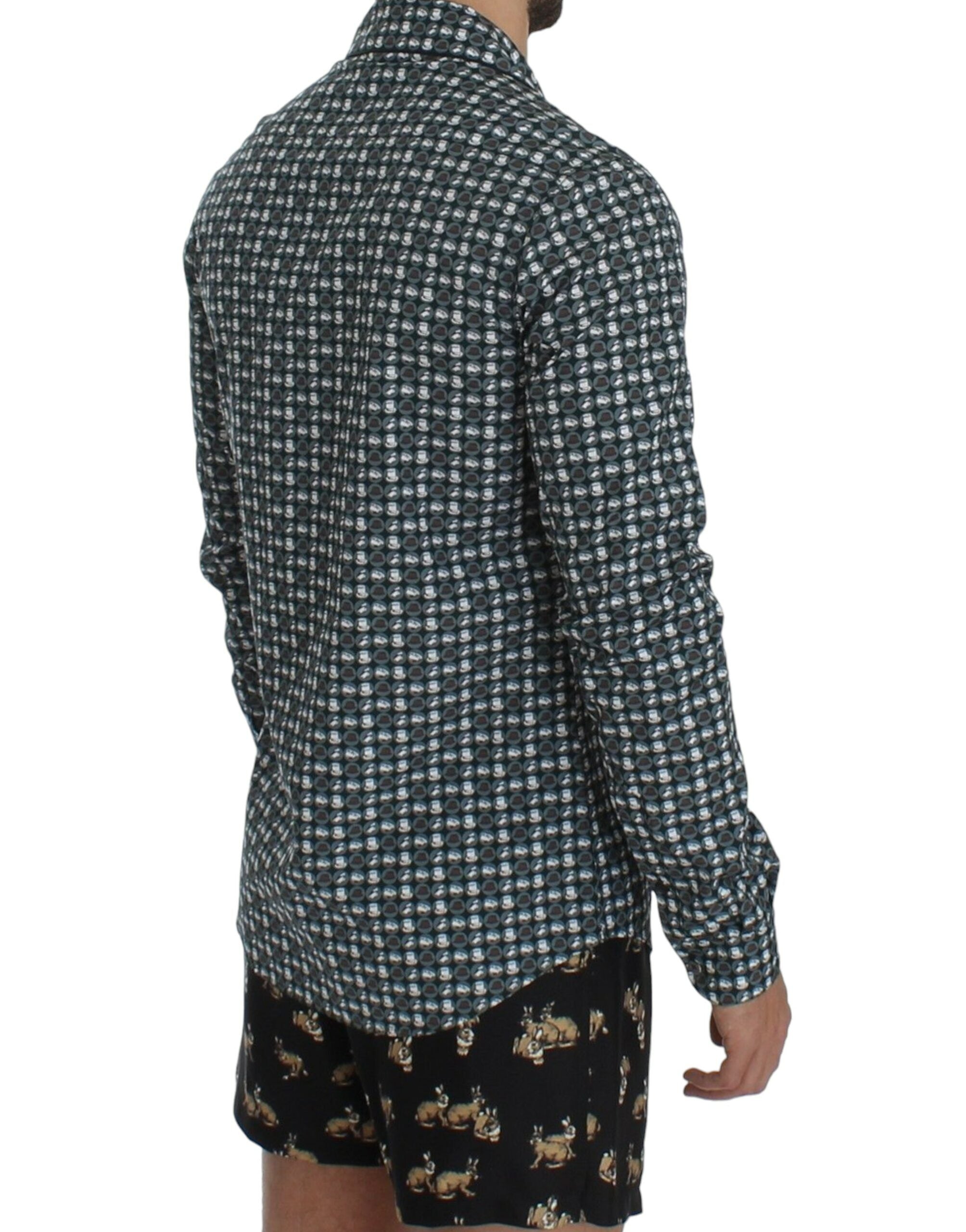 Dolce & Gabbana Elegantes grünes Pyjama-Nachthemd