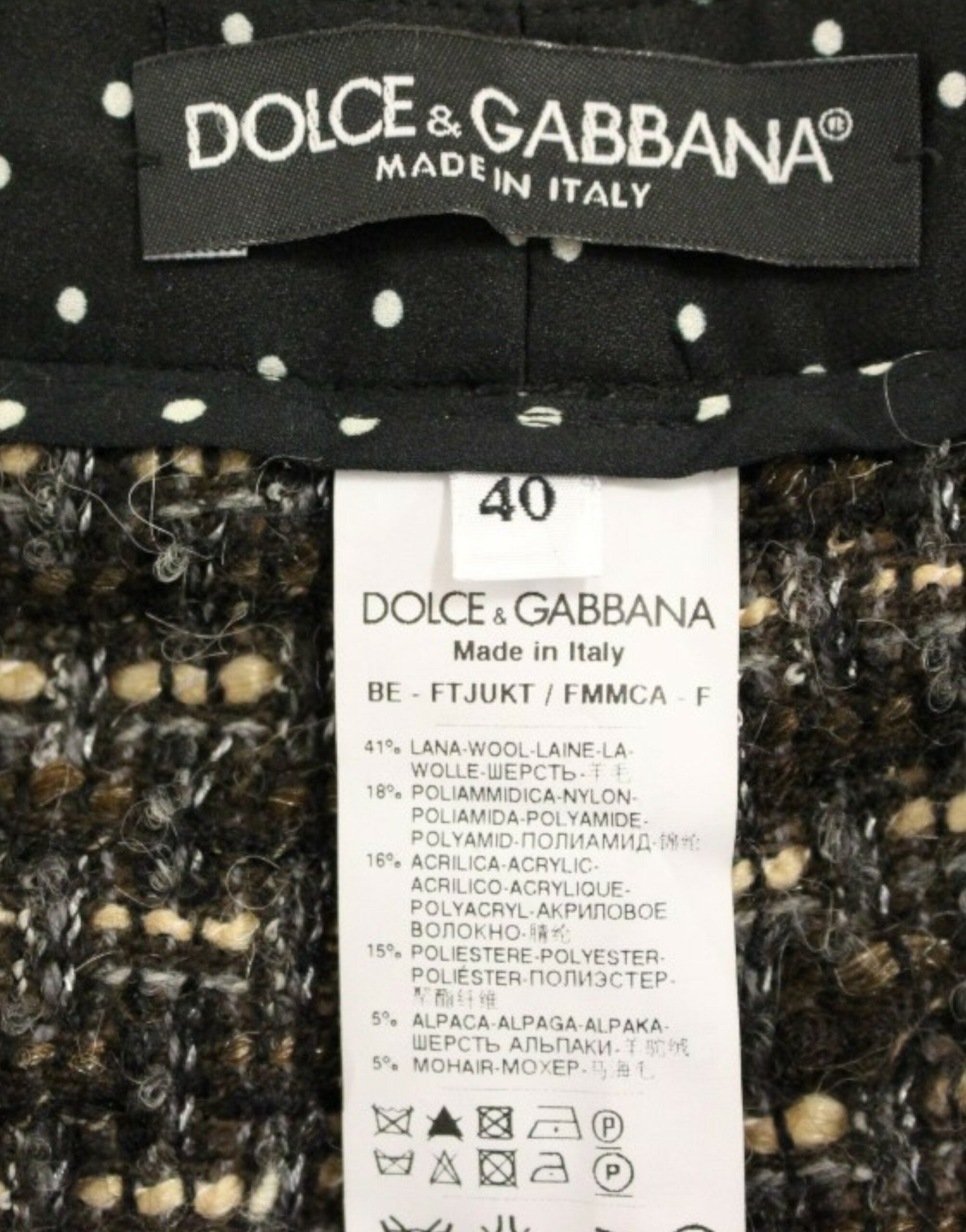Dolce & Gabbana Elegante Shorts aus mehrfarbiger Wollmischung