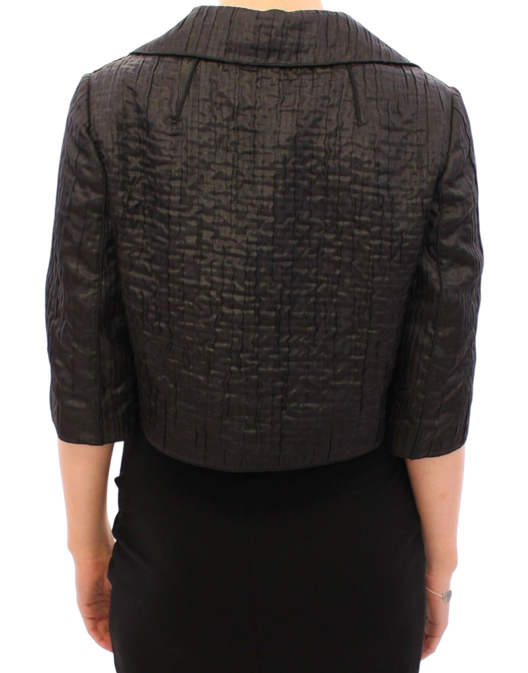 Dolce & Gabbana Elegante schwarze Bolero-Jacke