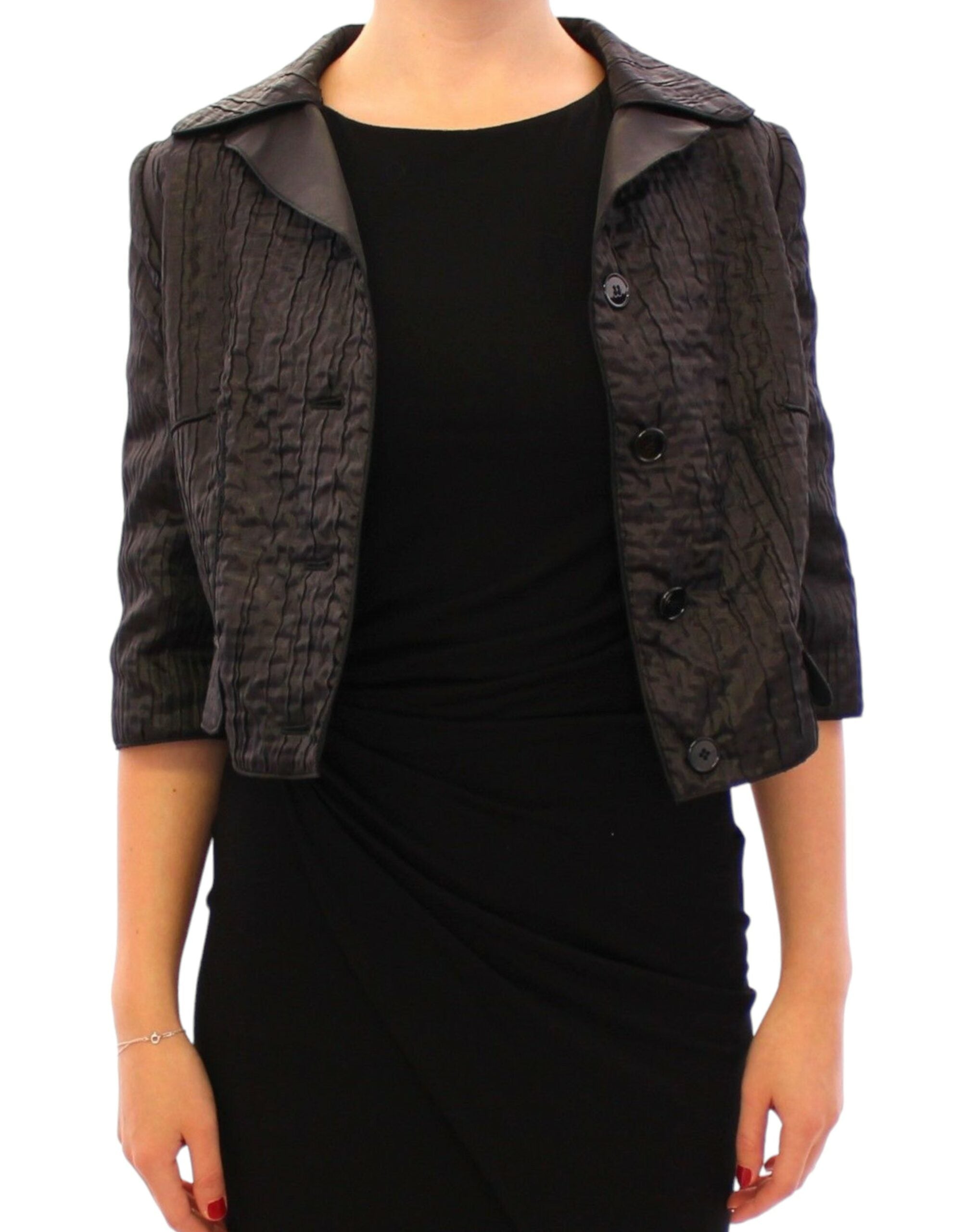 Dolce & Gabbana Elegante schwarze Bolero-Jacke