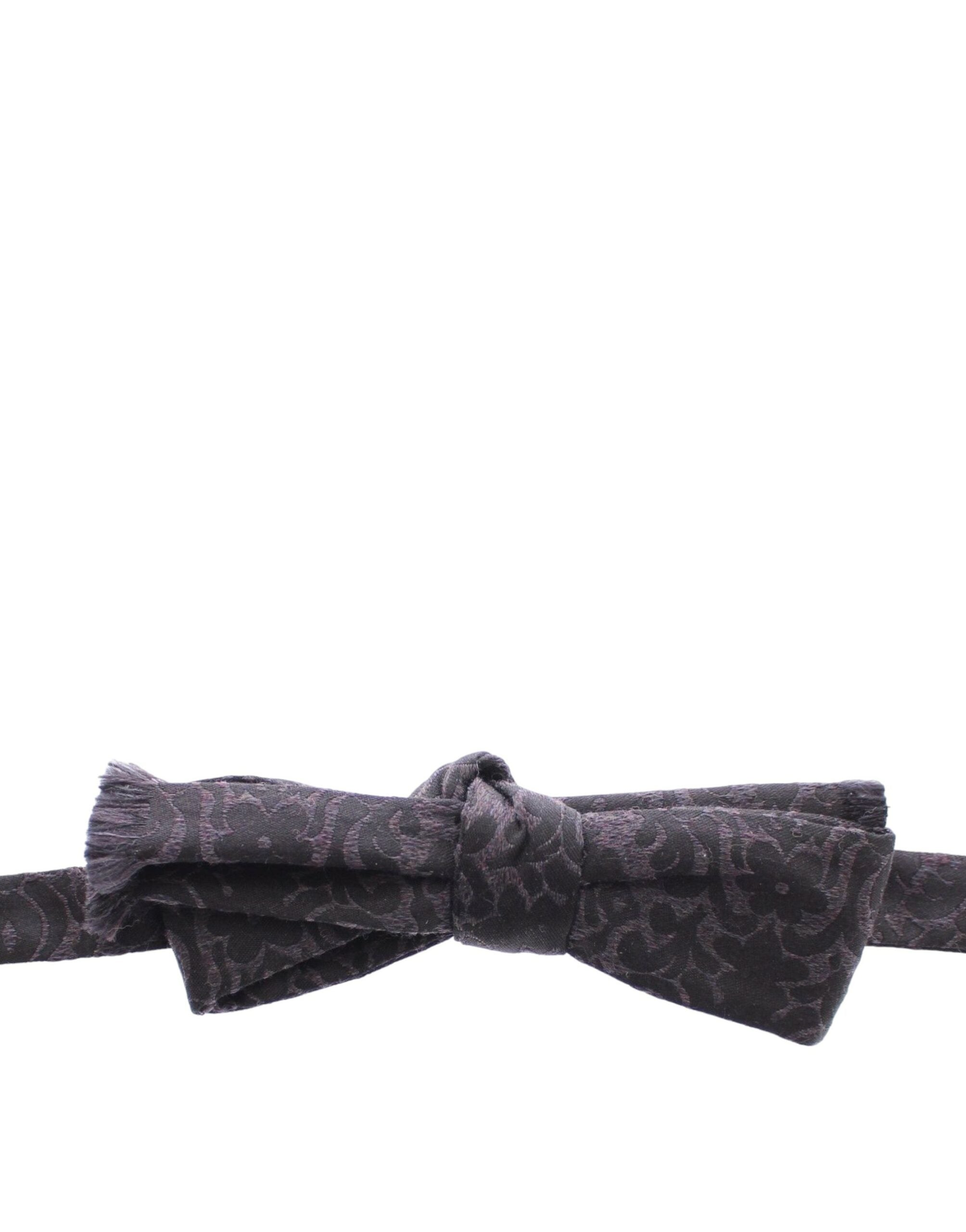 Dolce & Gabbana – Elegante schwarze Fliege aus Seiden-Wollmischung mit Paisleymuster