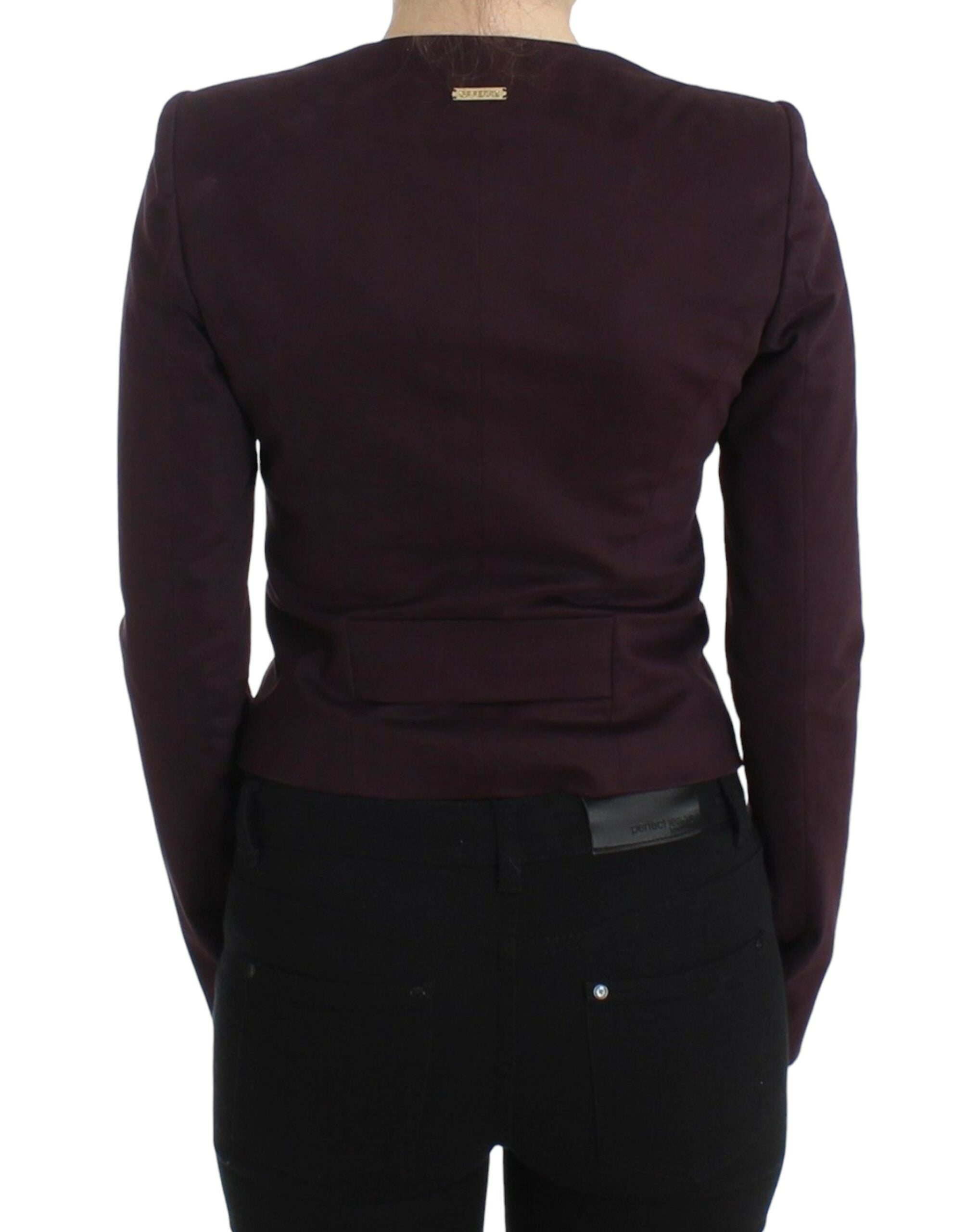 GF Ferre Eleganter Blazer aus violetter Baumwollmischung