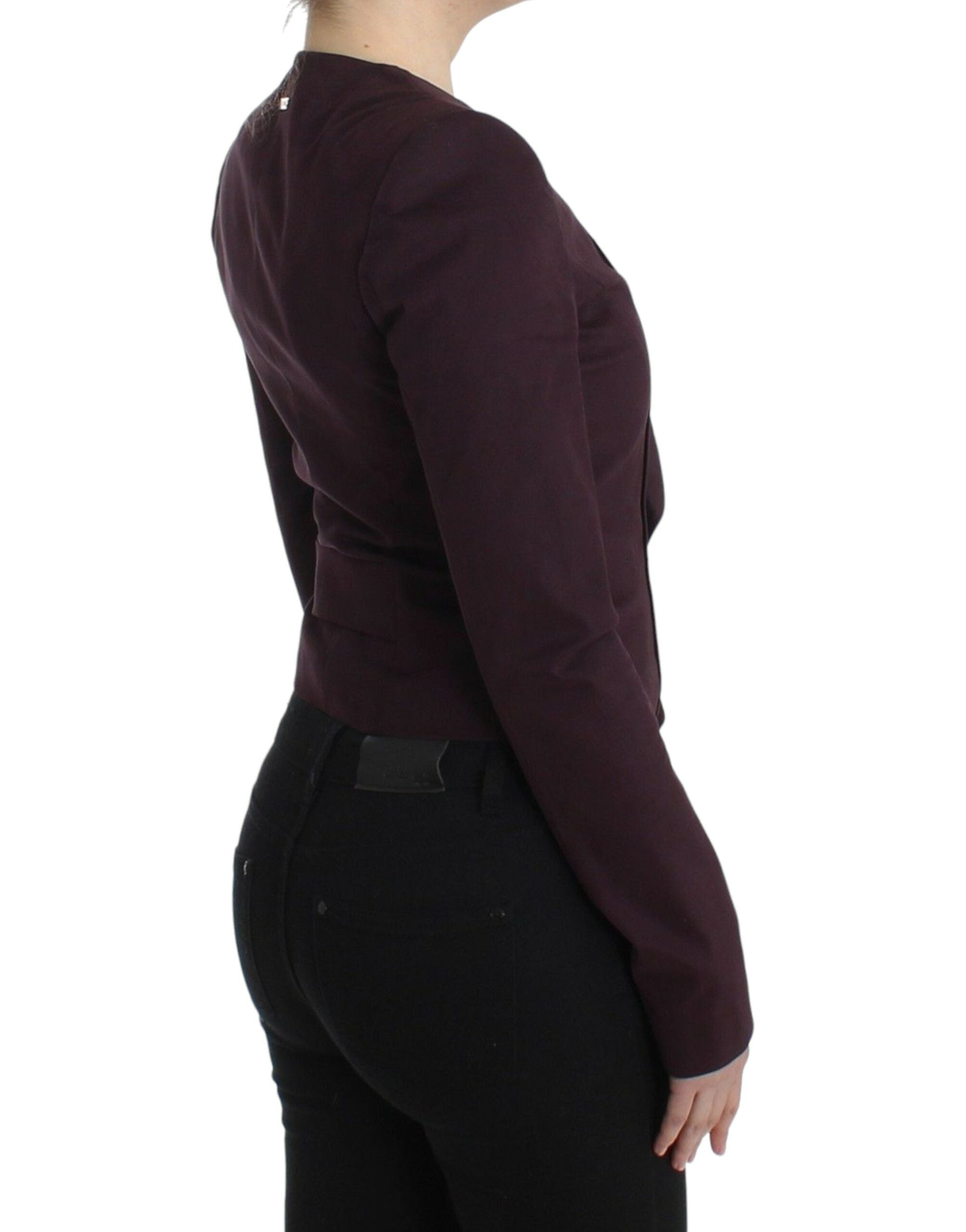 GF Ferre Eleganter Blazer aus violetter Baumwollmischung