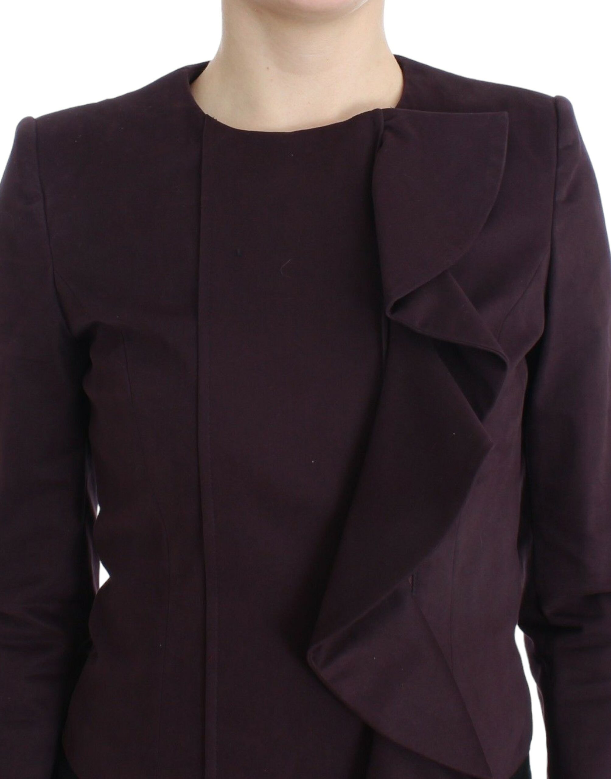 GF Ferre Eleganter Blazer aus violetter Baumwollmischung