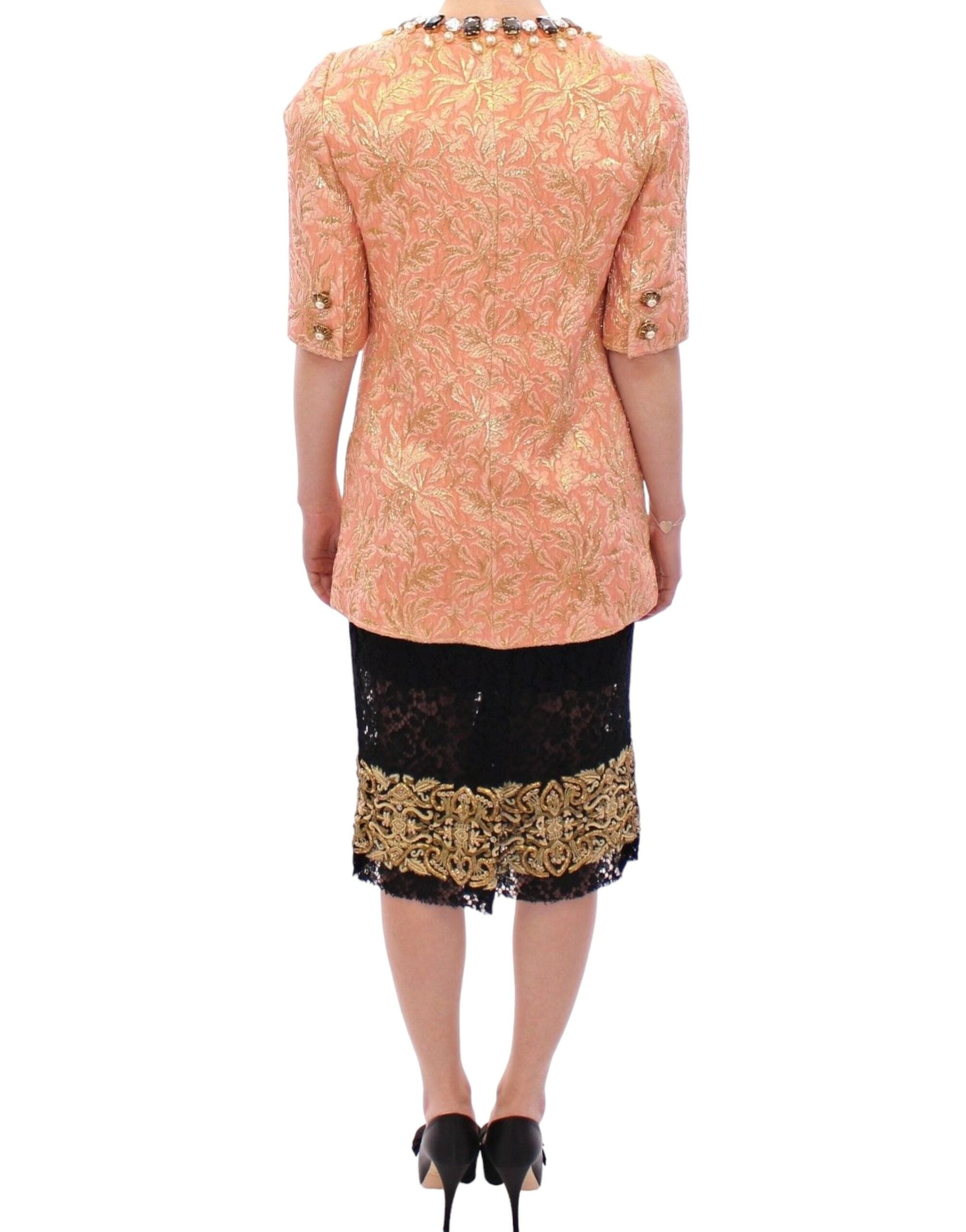 Dolce & Gabbana – Exklusive Manteljacke aus Kristallbrokat