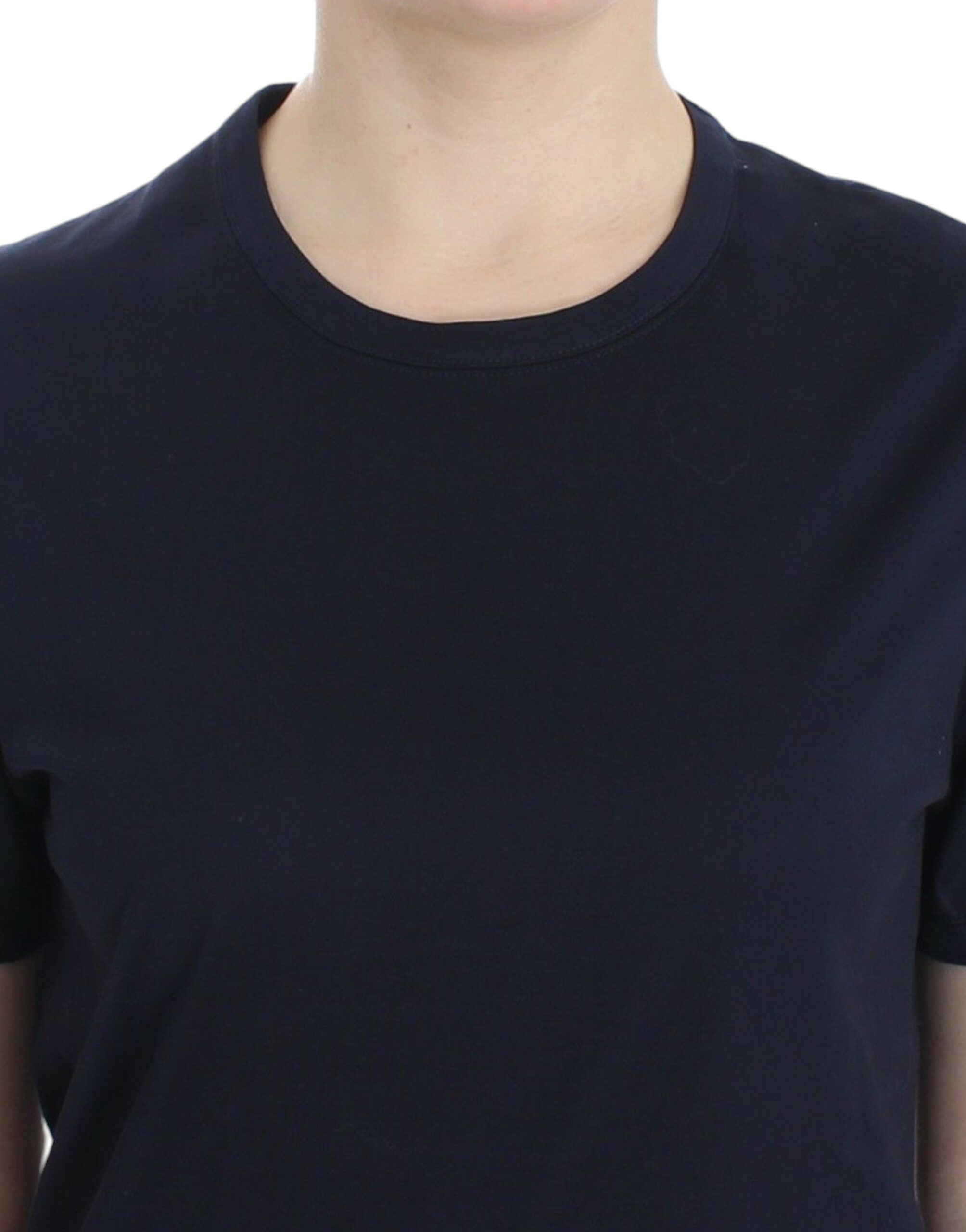 Ermanno Scervino Eleganter blauer Baumwollpullover