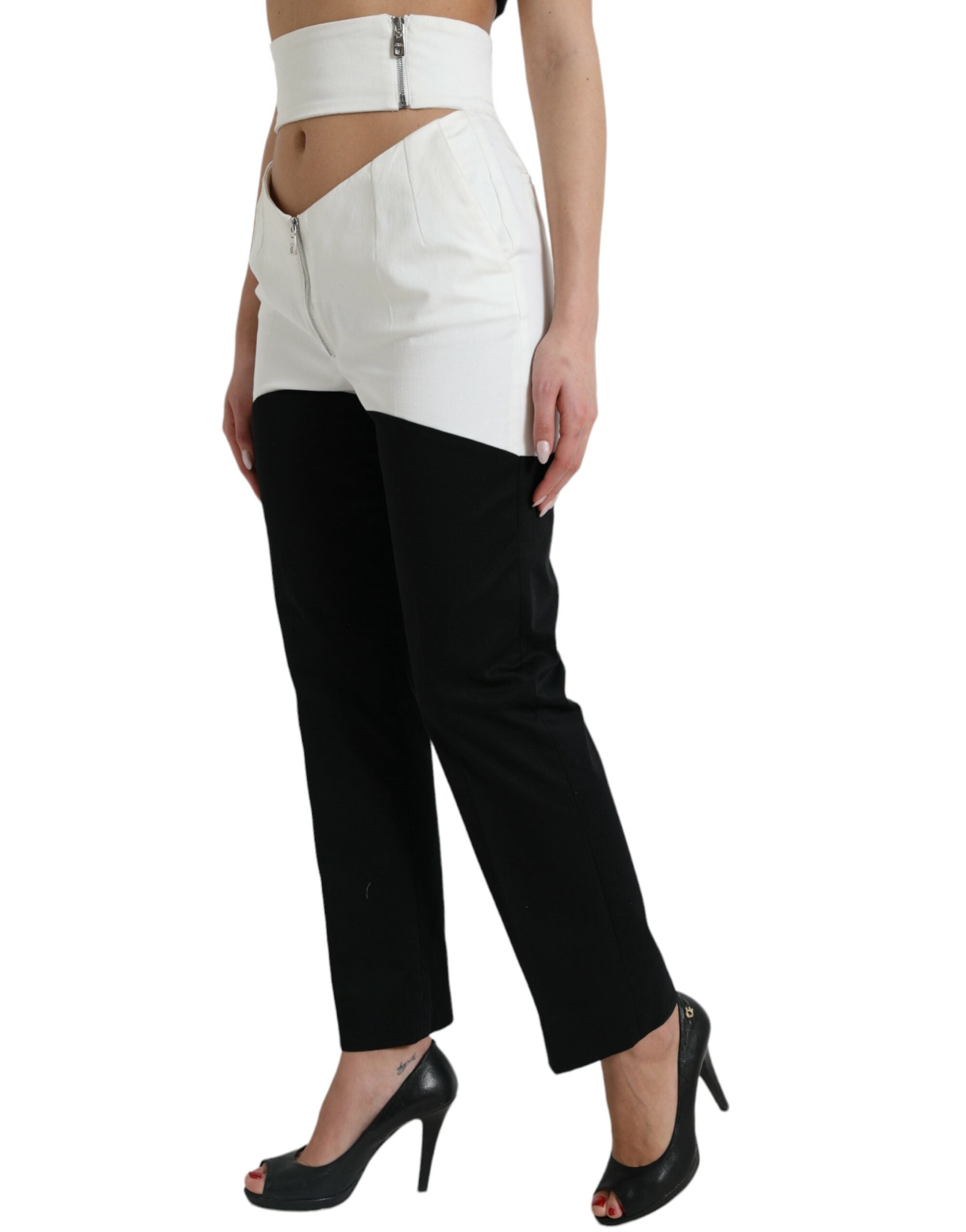 Dolce & Gabbana – Schicke, hoch taillierte Tapered-Hose