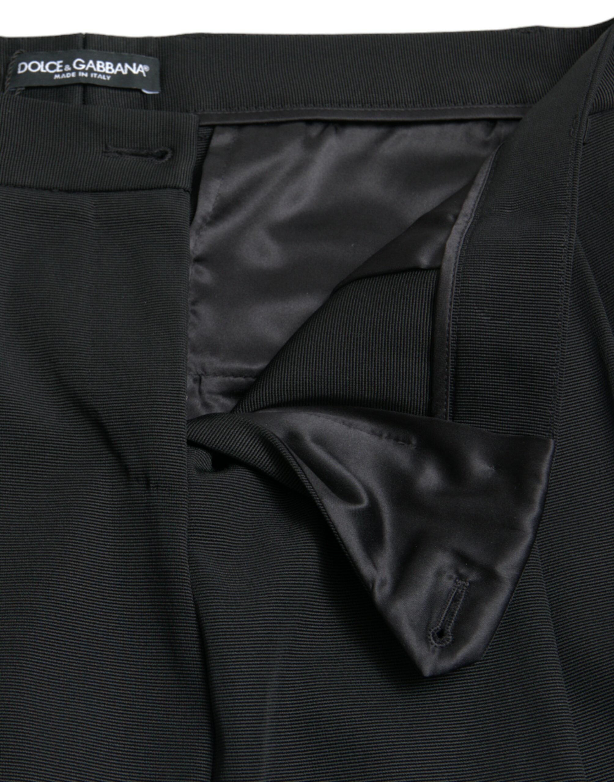 Dolce & Gabbana Elegante, hoch taillierte, verkürzte Hose mit konischer Passform