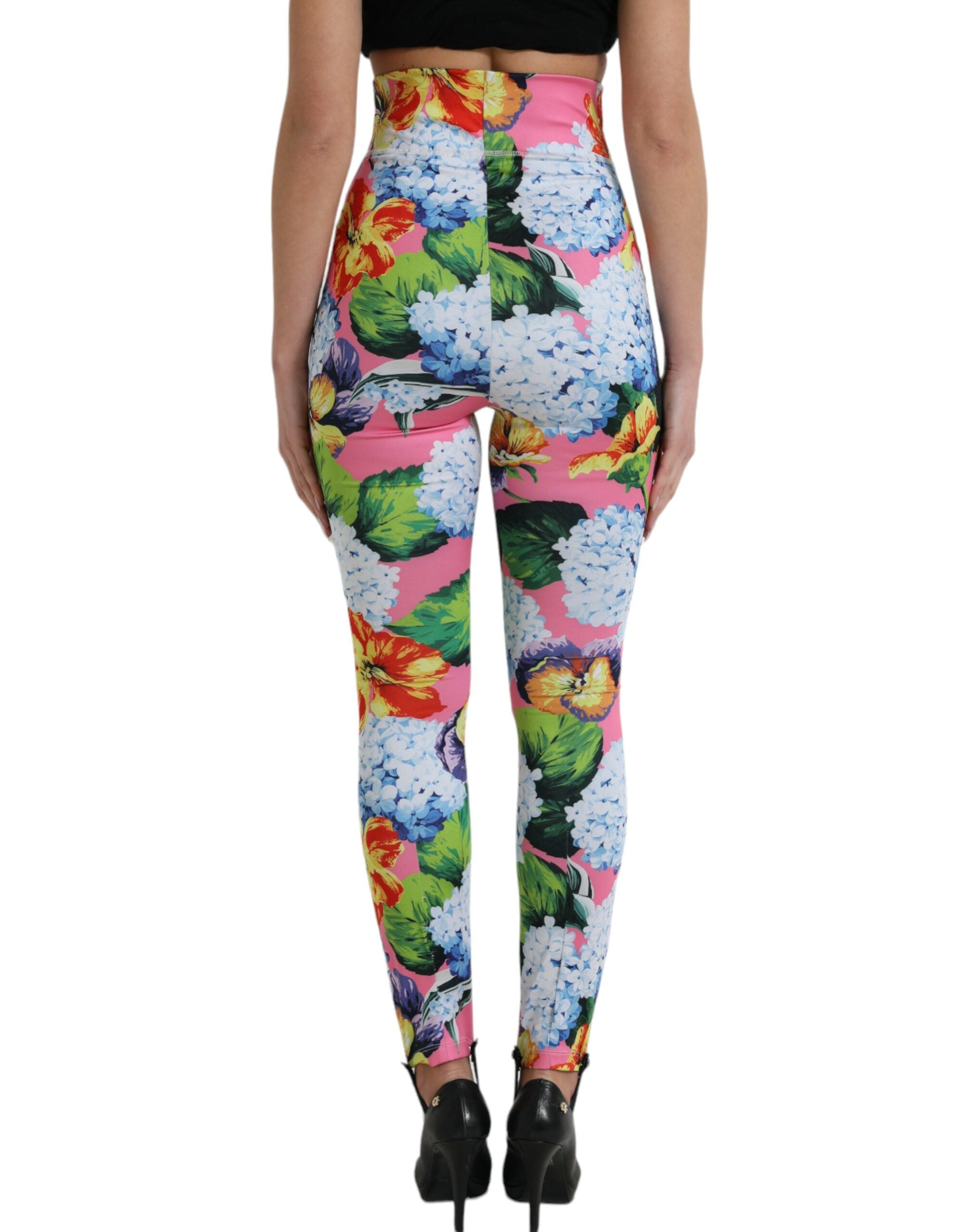 Colanți Dolce & Gabbana Exquisite Floral cu talie înaltă