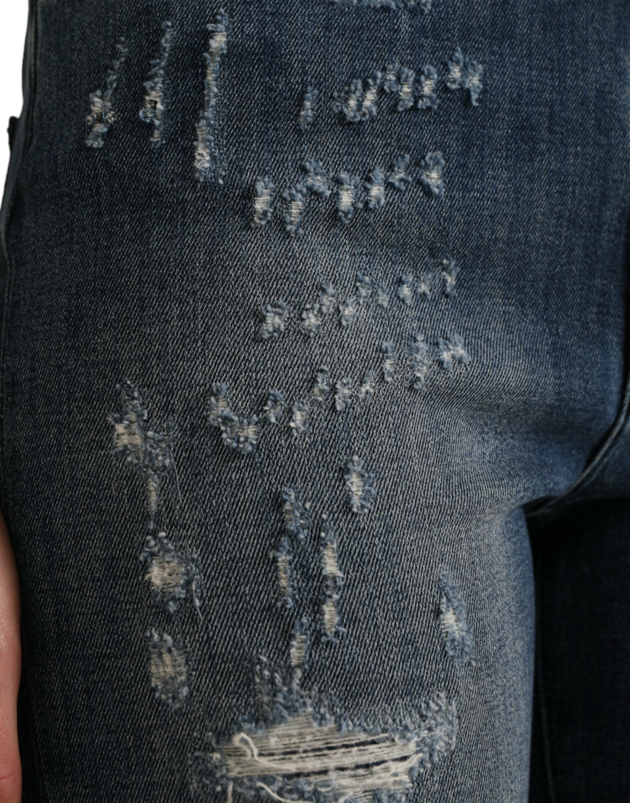 Dolce & Gabbana Elegante Stretch-Jeans mit hoher Taille