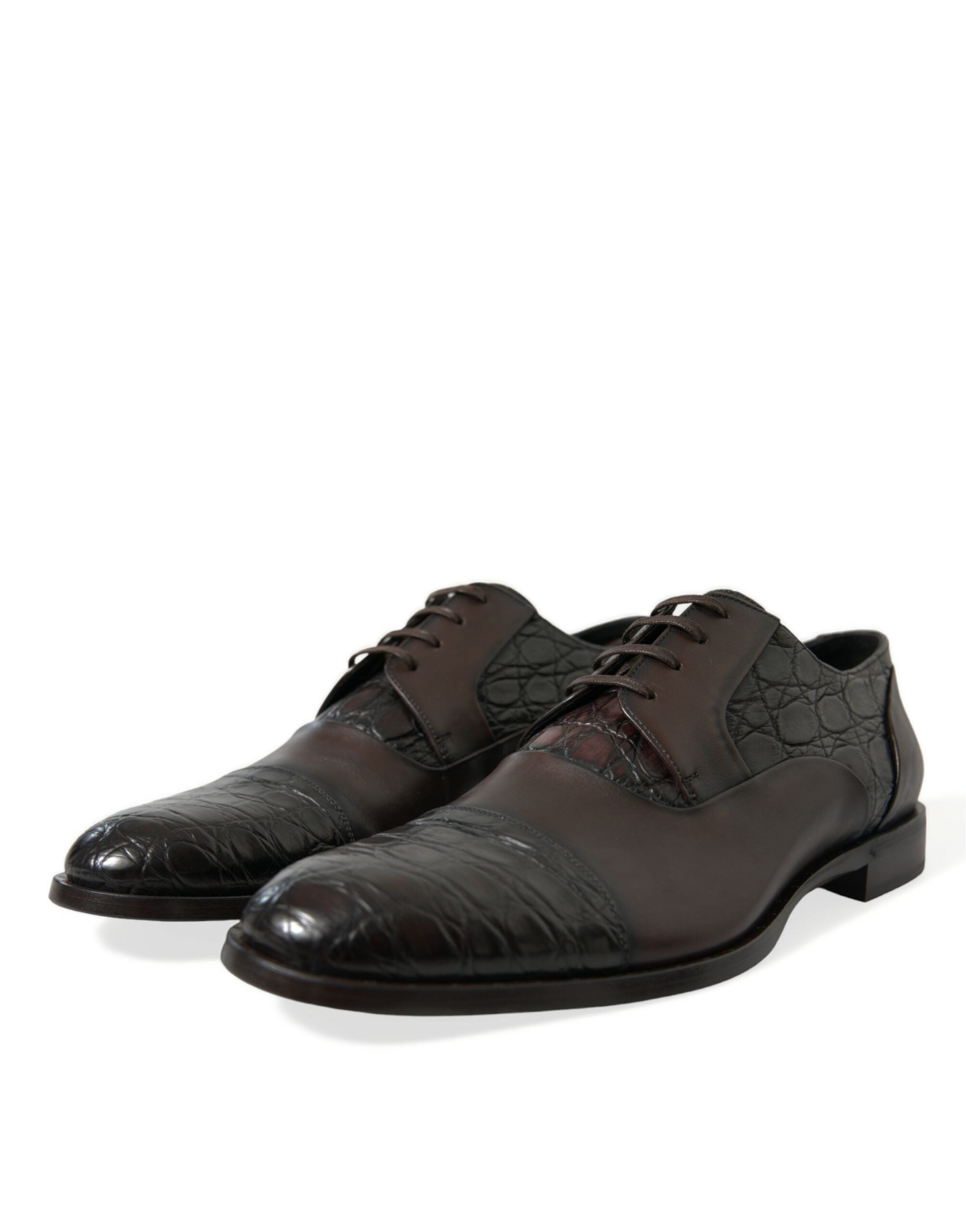 Dolce & Gabbana – Elegante, braune Derby-Schuhe für formelle Anlässe