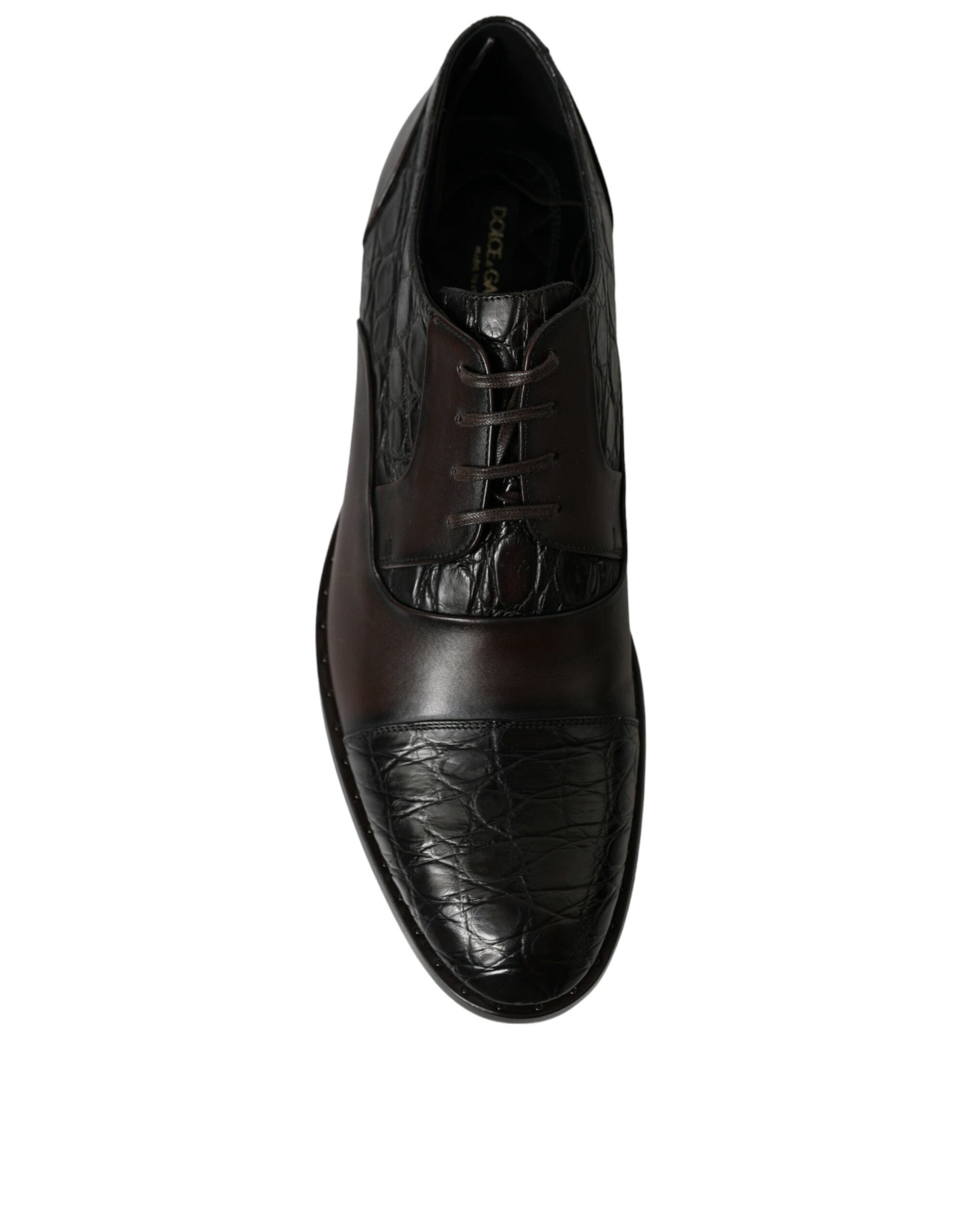 Dolce & Gabbana – Elegante, braune Derby-Schuhe für formelle Anlässe
