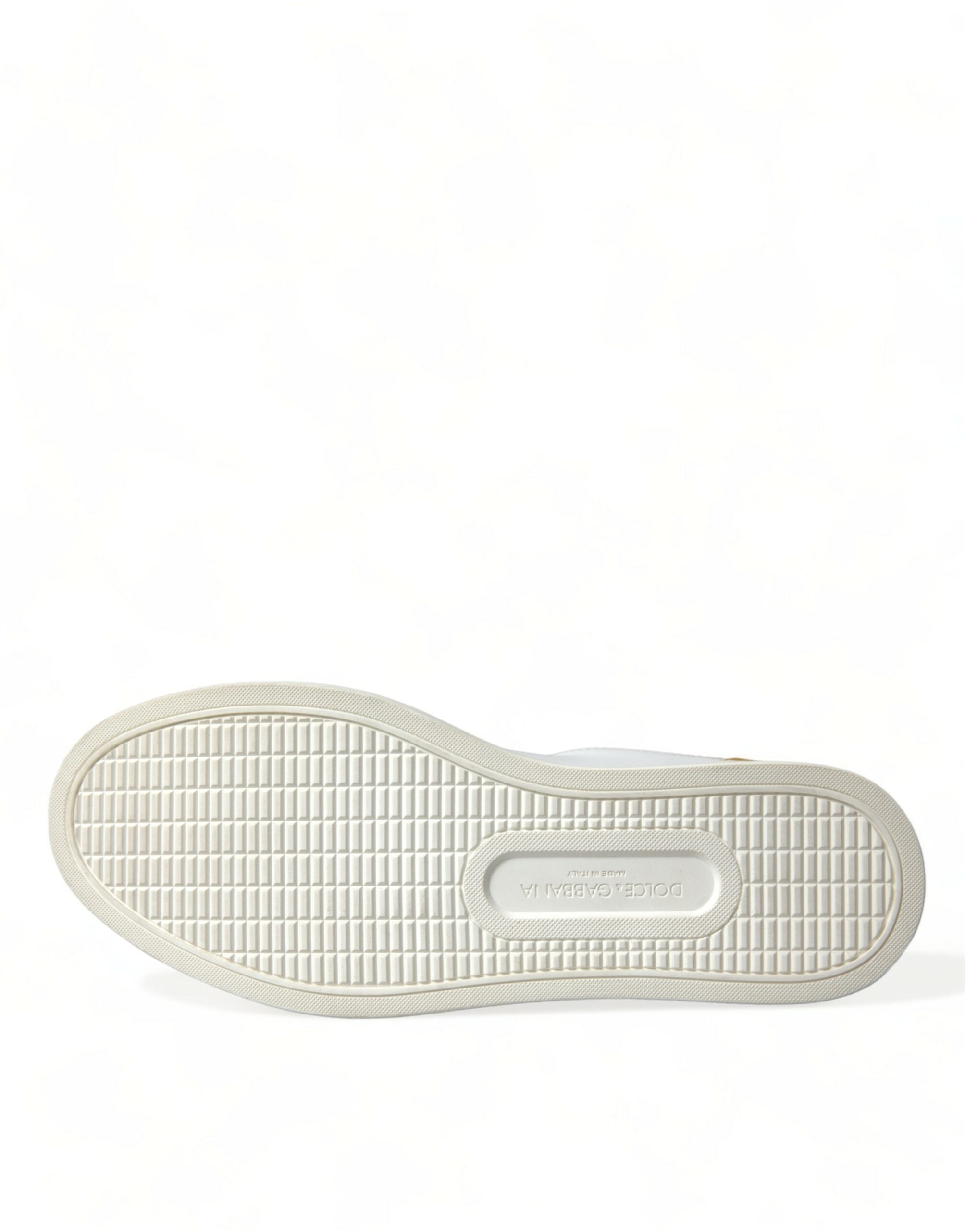 Dolce & Gabbana – Elegante weiße Low-Top-Sneakers aus Leder