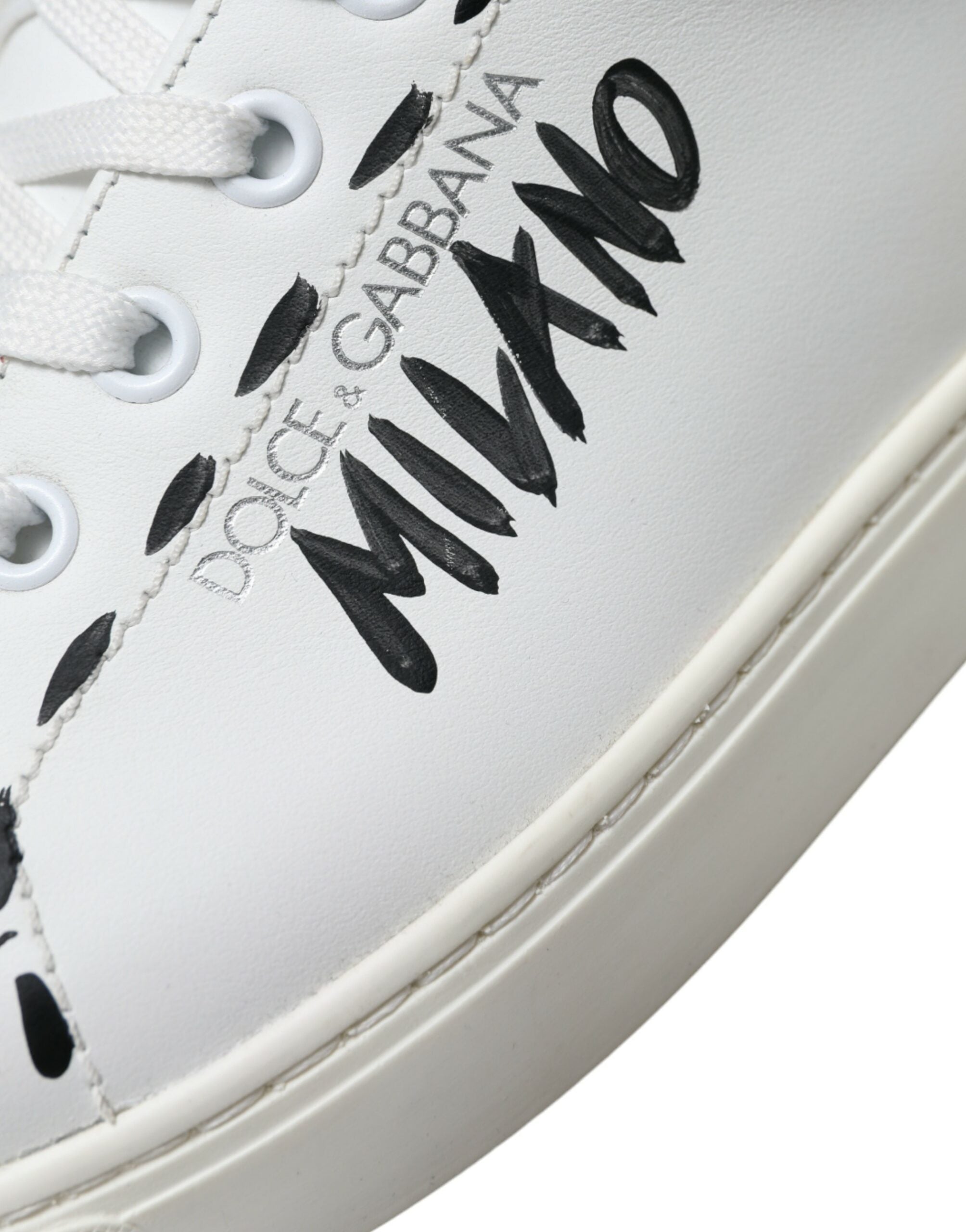 Dolce & Gabbana – Elegante weiße Low-Top-Sneakers aus Leder