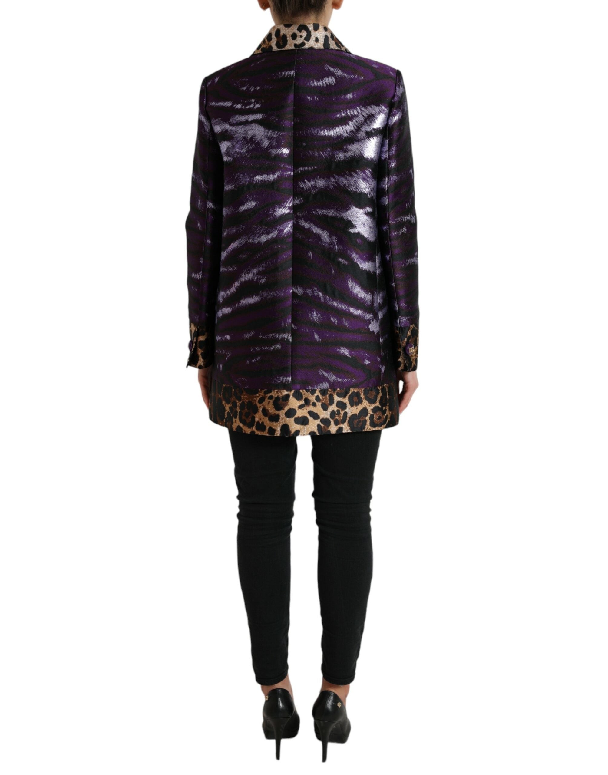 Dolce & Gabbana – Exquisiter Jacquard-Trenchcoat mit Tigermotiv