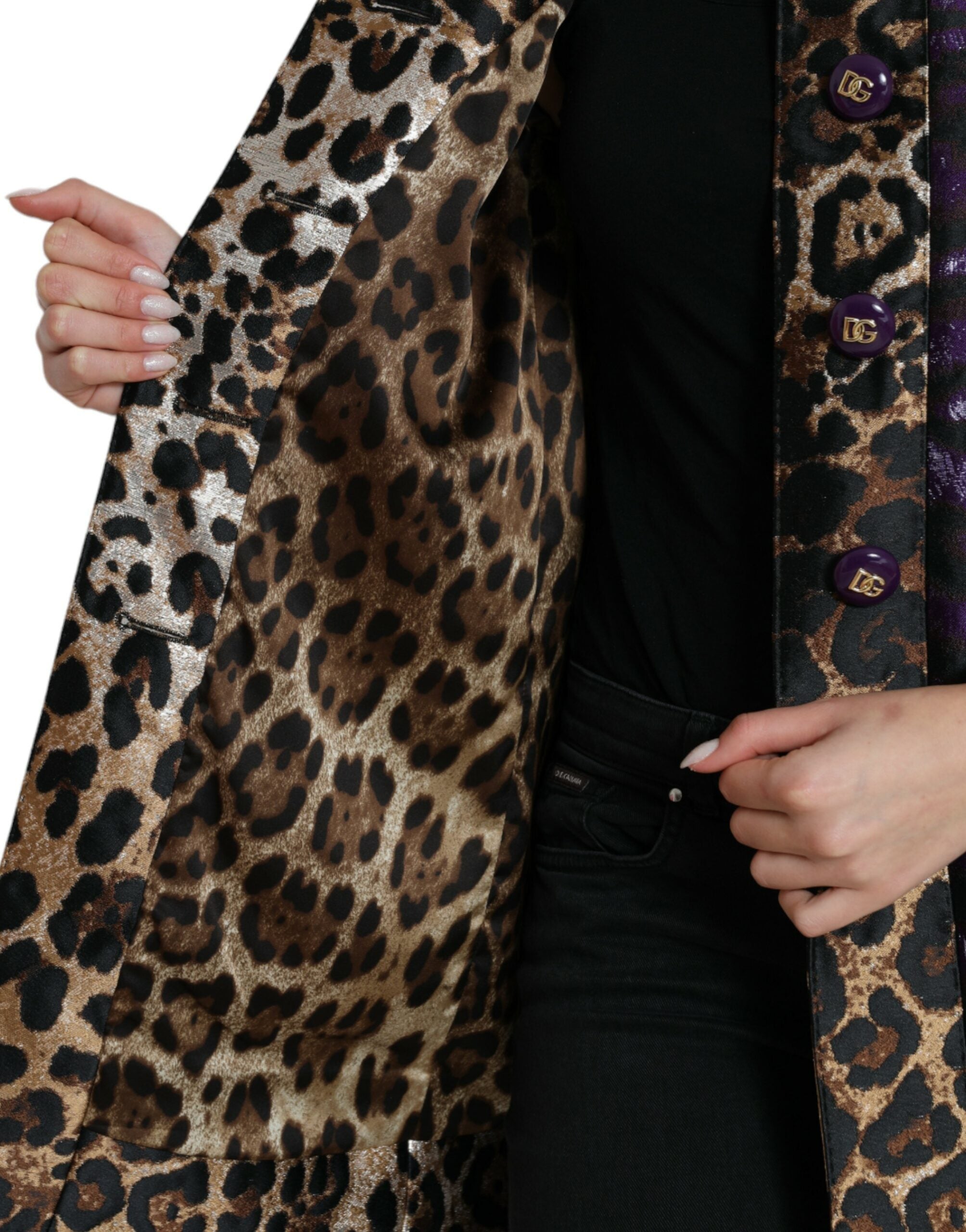 Dolce & Gabbana – Exquisiter Jacquard-Trenchcoat mit Tigermotiv