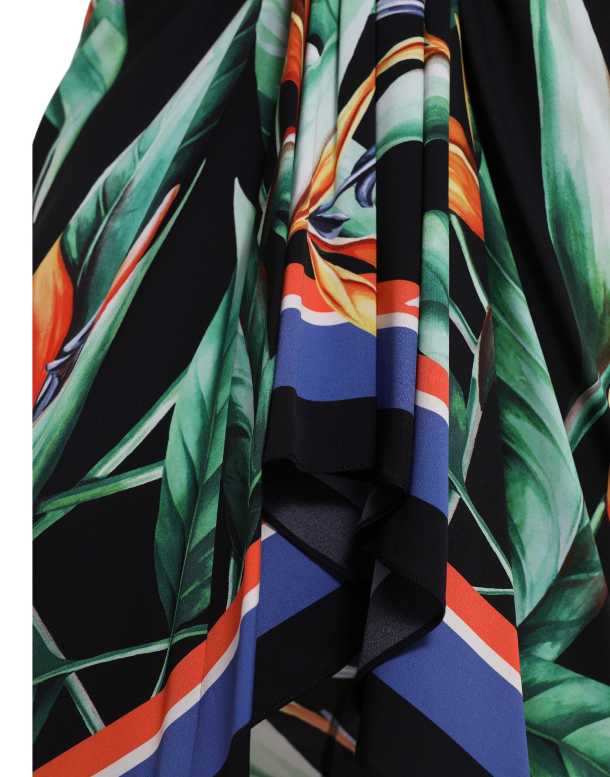 Dolce & Gabbana – Eleganter Midirock mit Blumenmuster und hoher Taille