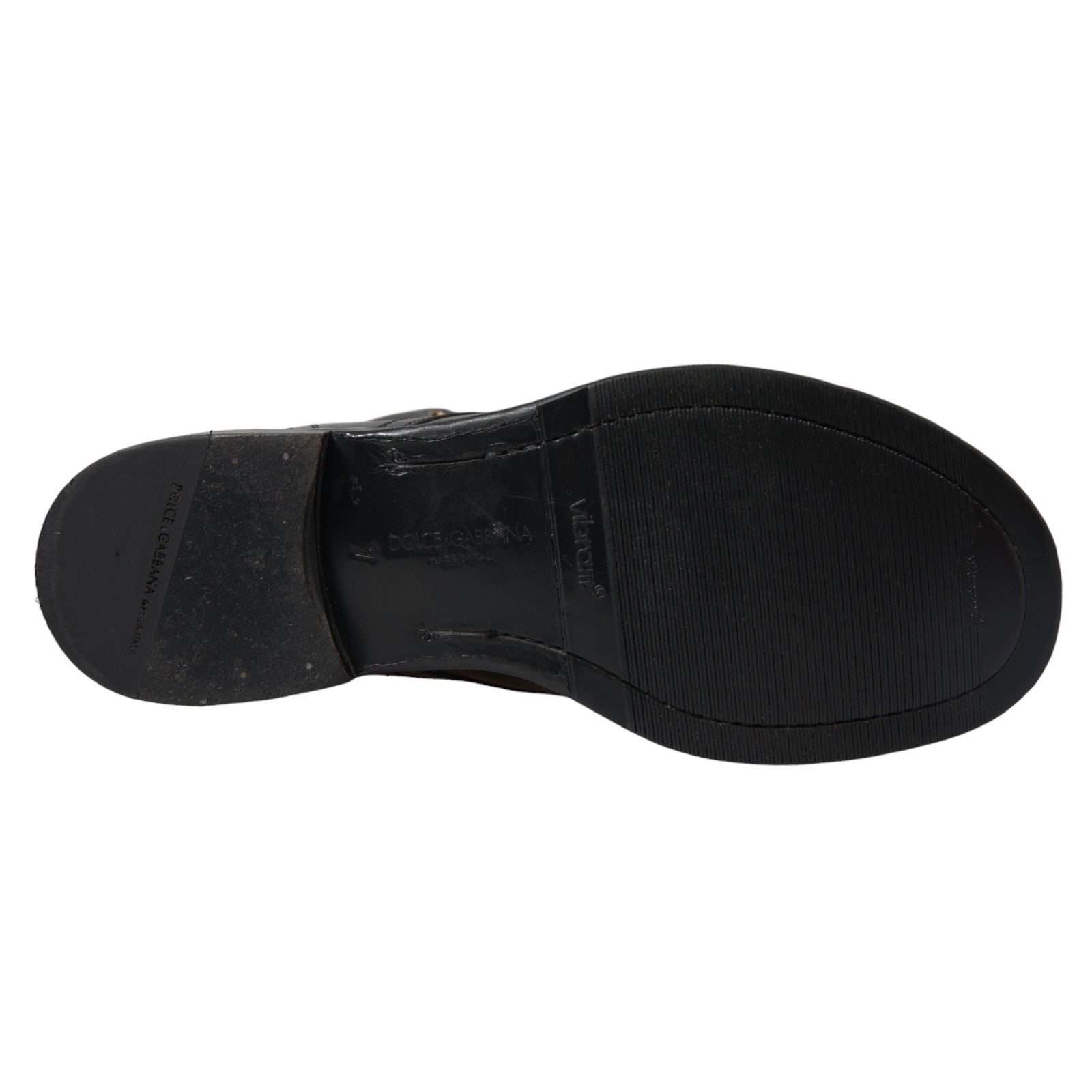 Dolce & Gabbana Elegante Stiefeletten aus schwarzem Pferdeleder