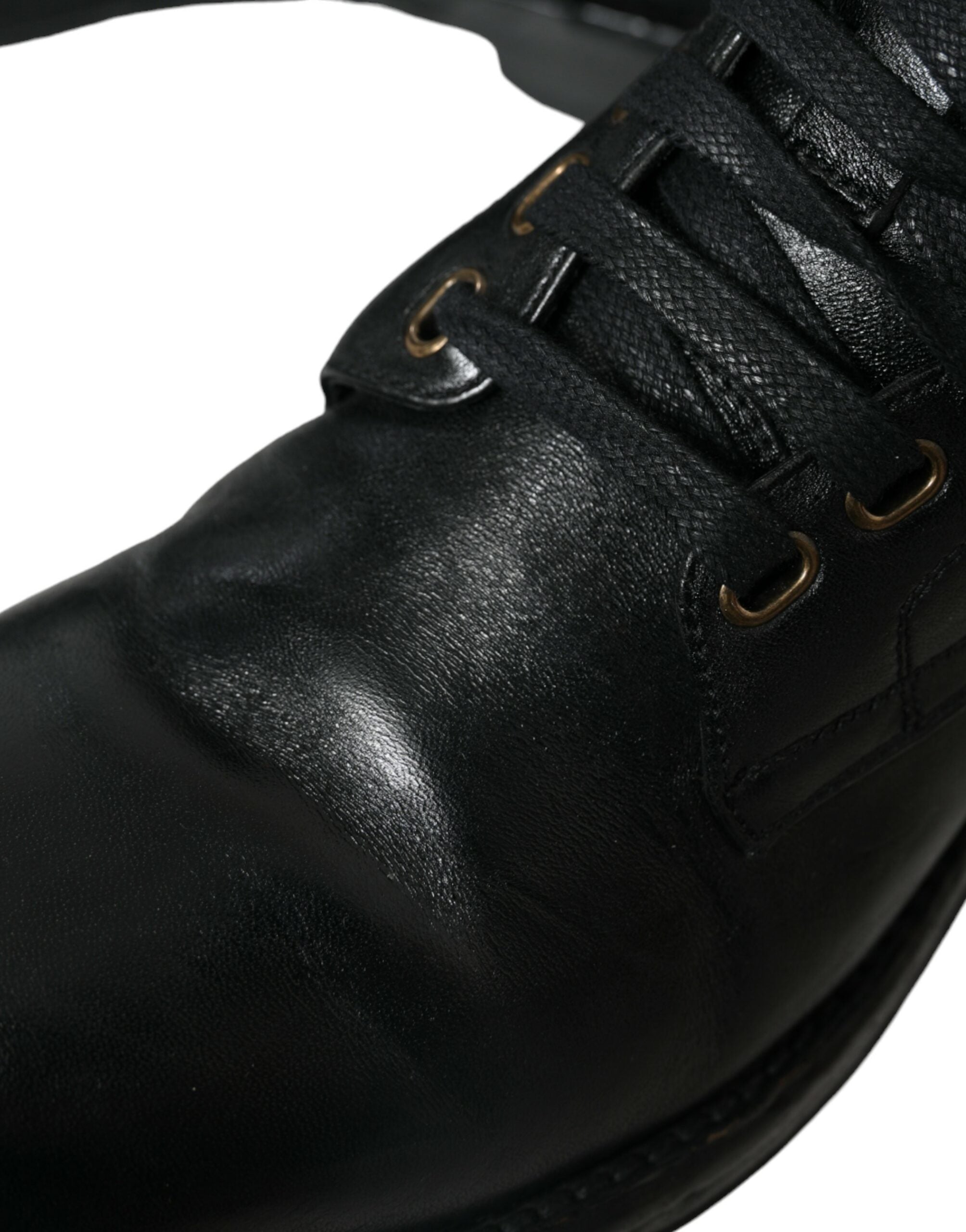 Dolce & Gabbana Elegante Stiefeletten aus schwarzem Pferdeleder