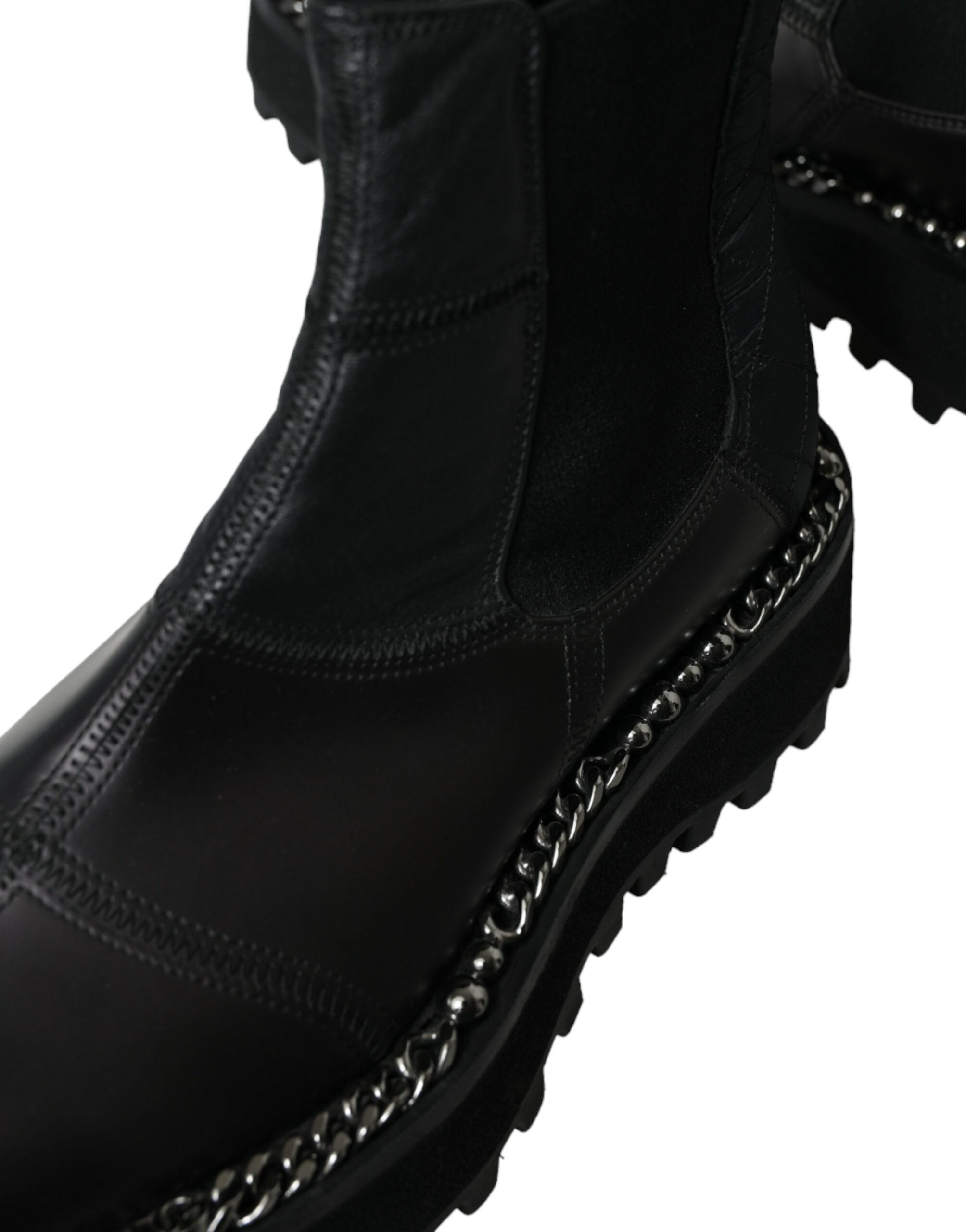 Dolce & Gabbana Elegante schwarze Chelsea-Slipper